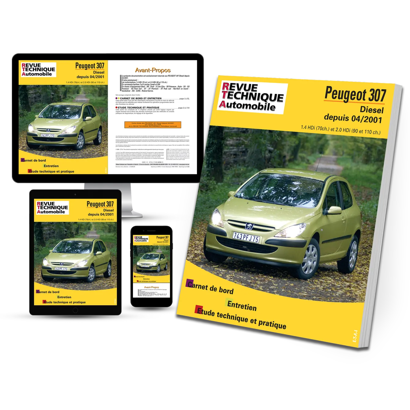 Peugeot 307 phase 1 (2001 - 2005) diesel - Revue Technique