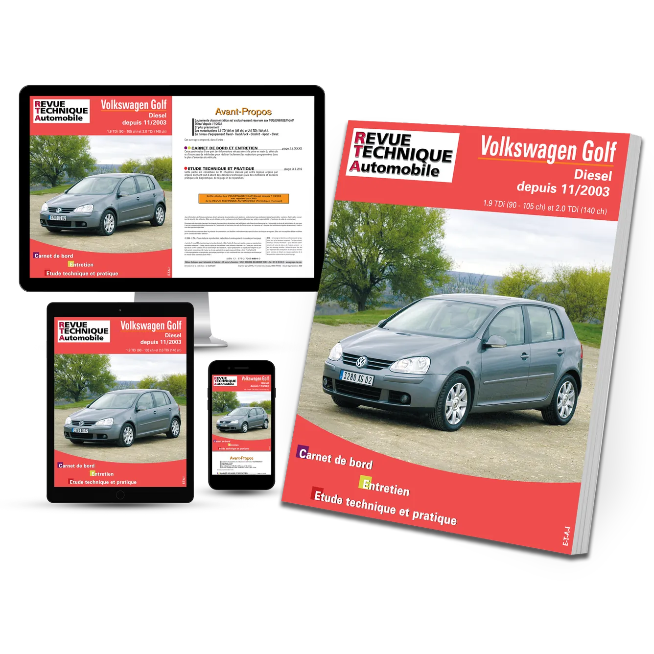 Volkswagen Golf V (2003 - 2008) 1.9 et 2.0 TDi - Revue Technique