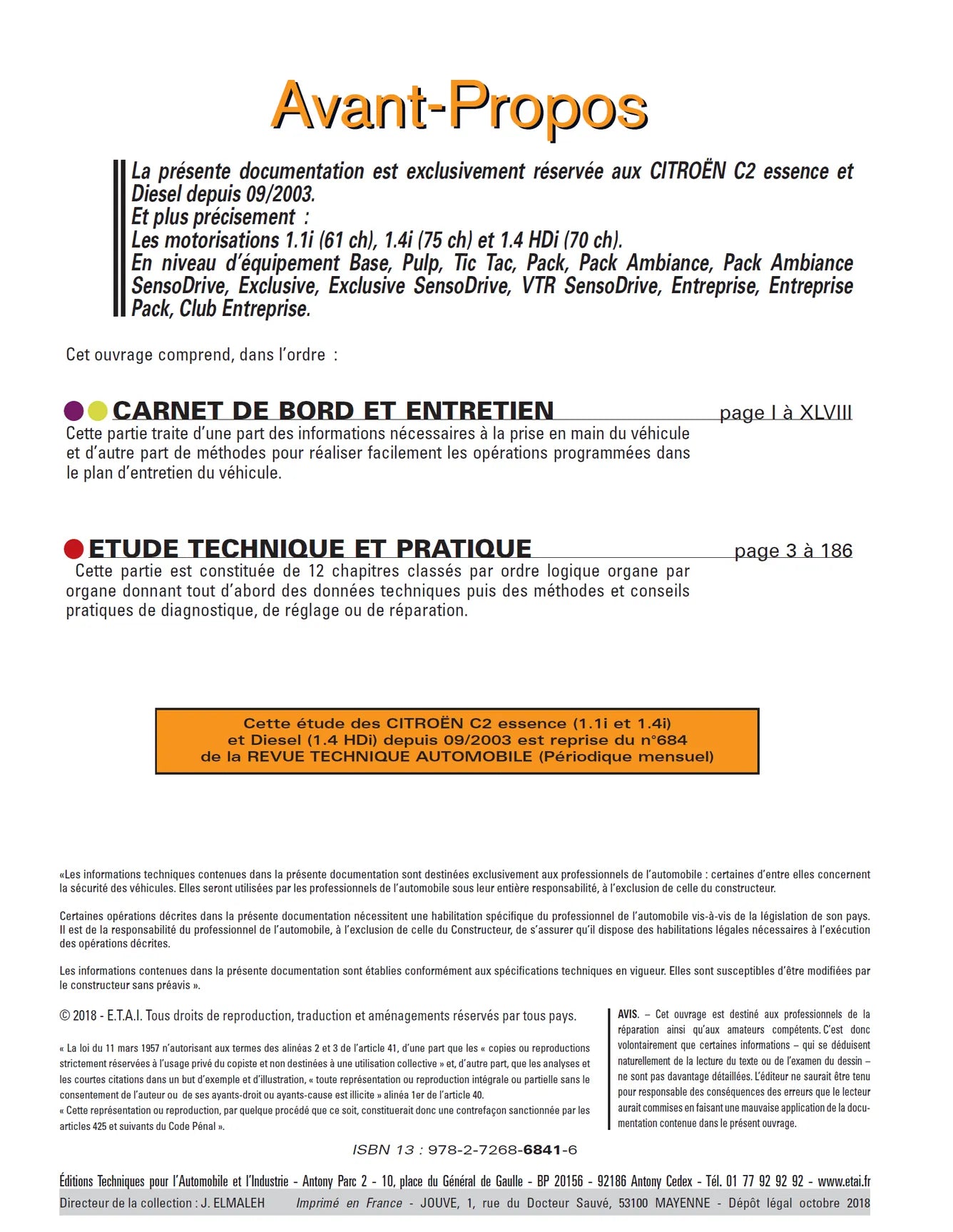 Citroën C2 phase 1 (2003 - 2008) - Revue Technique