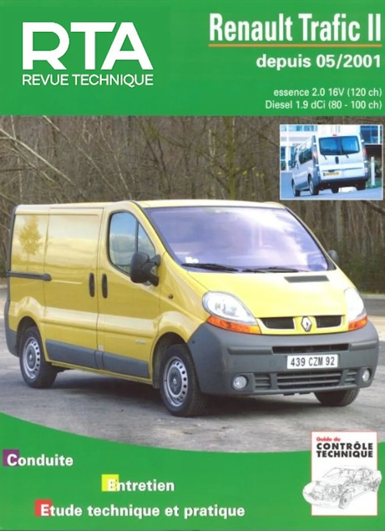 Renault Trafic II phase 1 (2001 - 2006) essence et diesel - Revue Technique