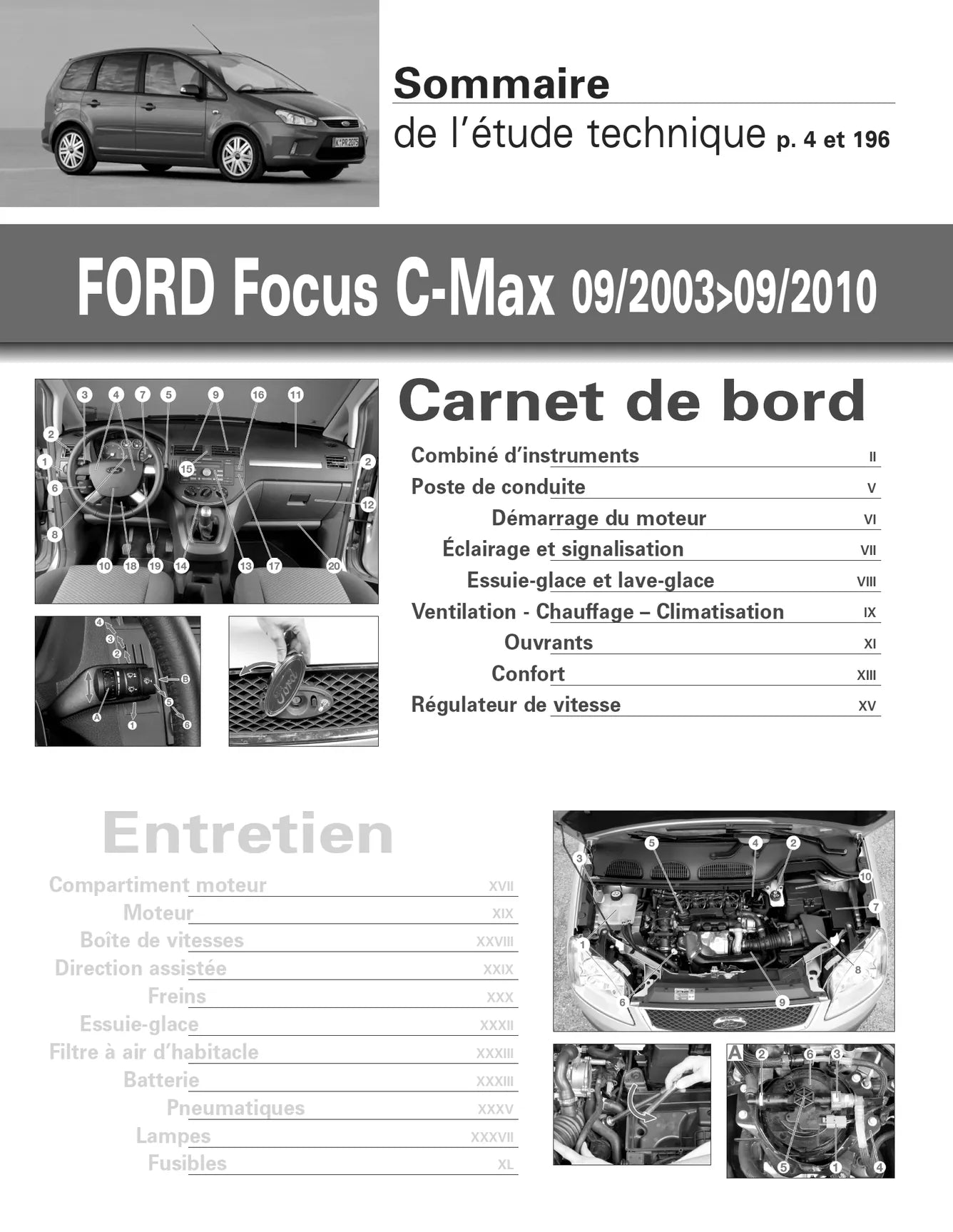 Ford Focus C-Max I (2003 - 2010) - Revue Technique