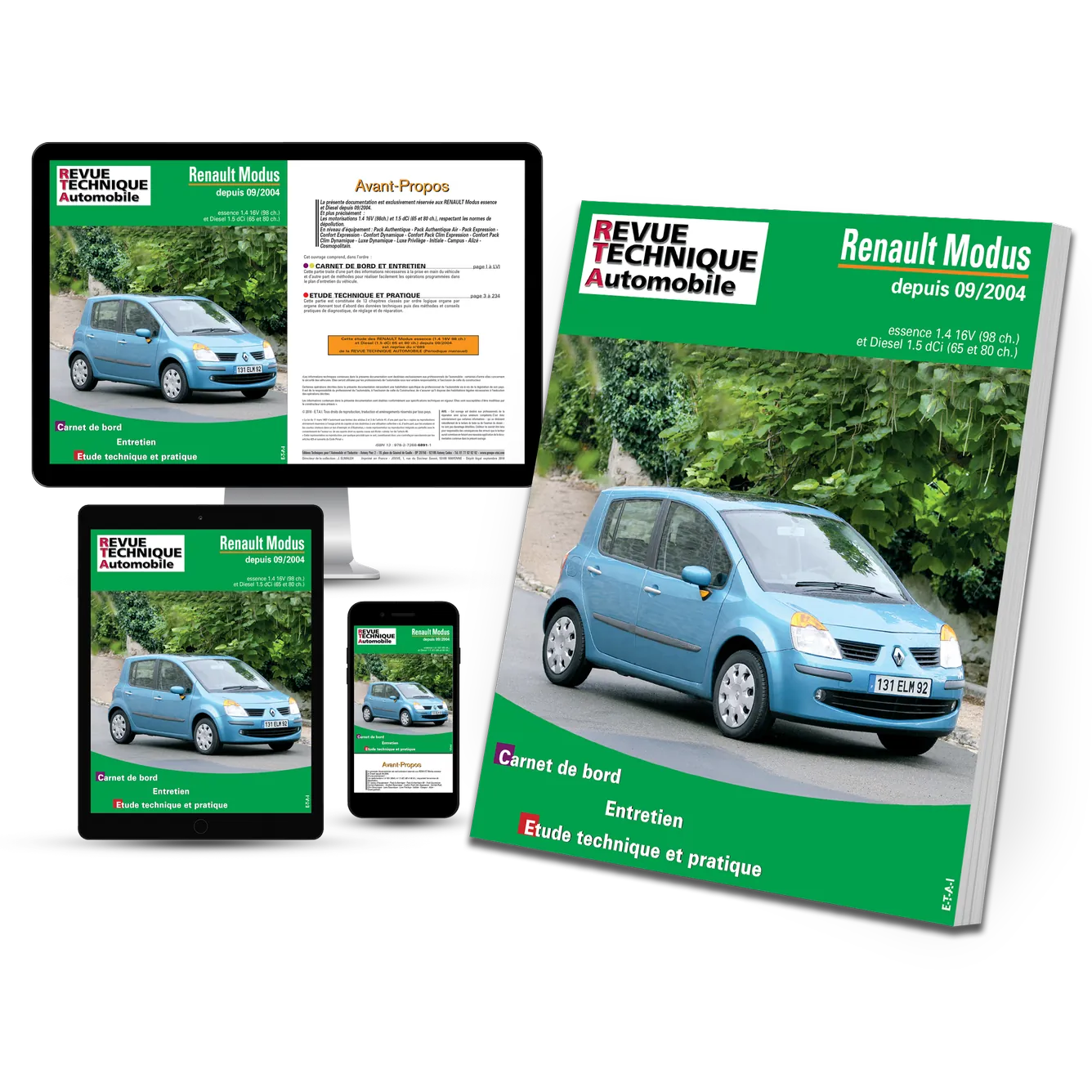 Renault Modus I (2004 - 2007) - Revue Technique