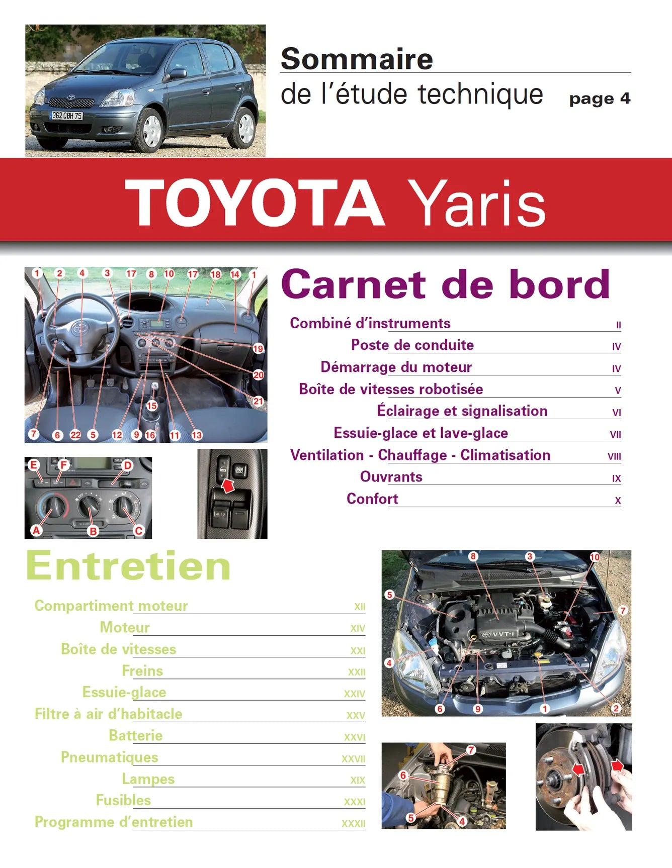 Toyota Yaris I phase 2 (2003 - 2005) - Revue Technique