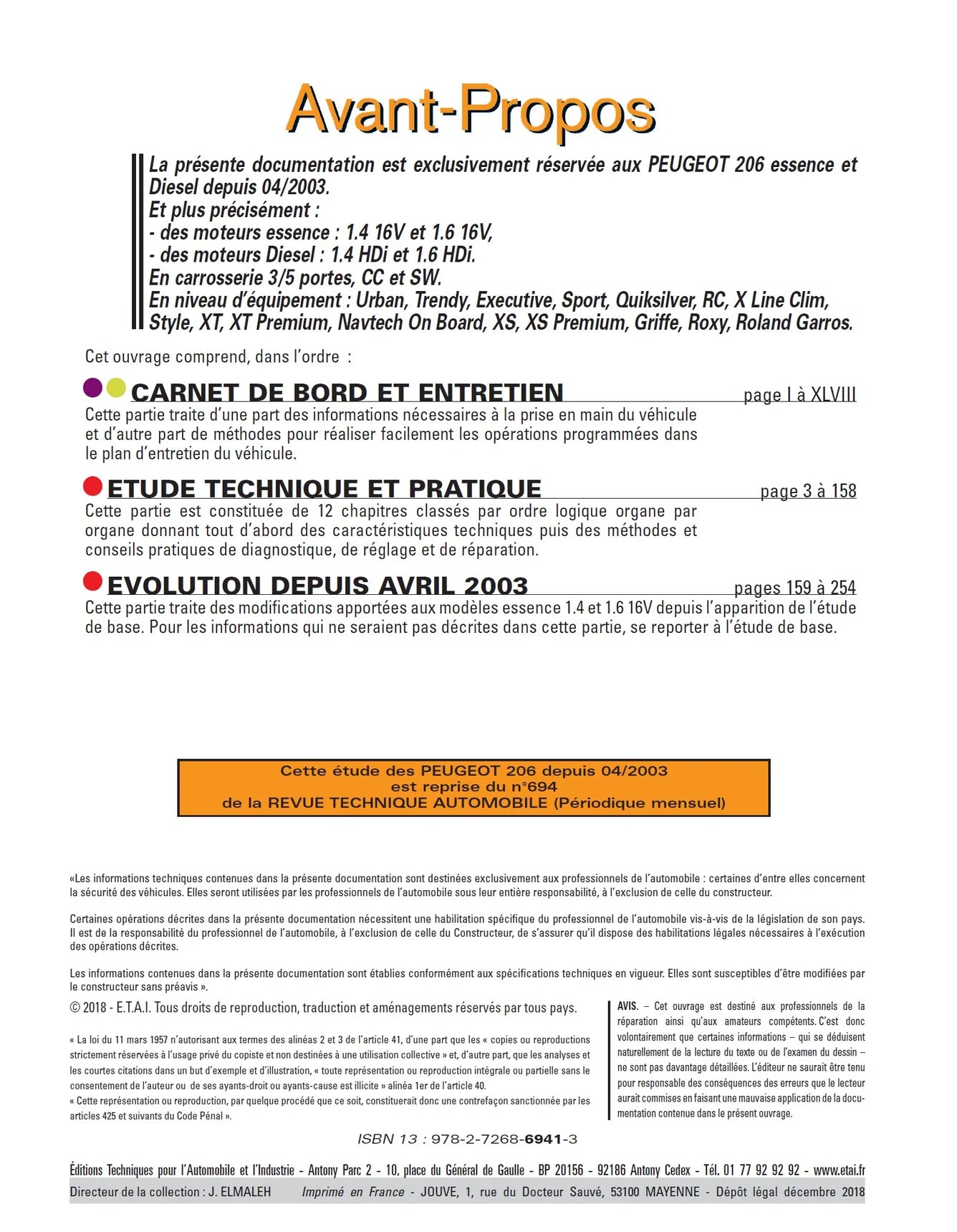 Peugeot 206 phase 2 (2003 - 2009) - Revue Technique