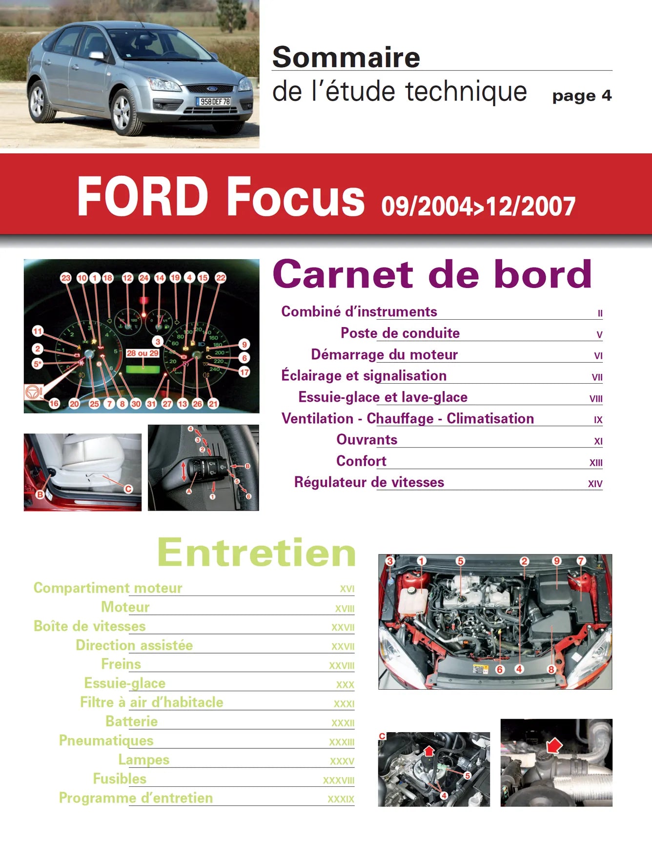 Ford Focus II phase 1 (2004 - 2007) - Revue Technique