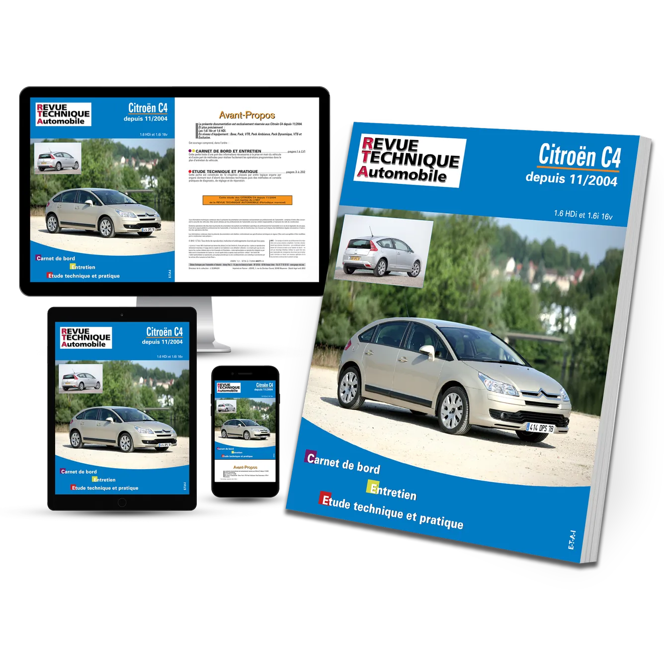 Citroën C4 I phase 1 (2004 - 2008) 1.6 essence et diesel - Revue Technique