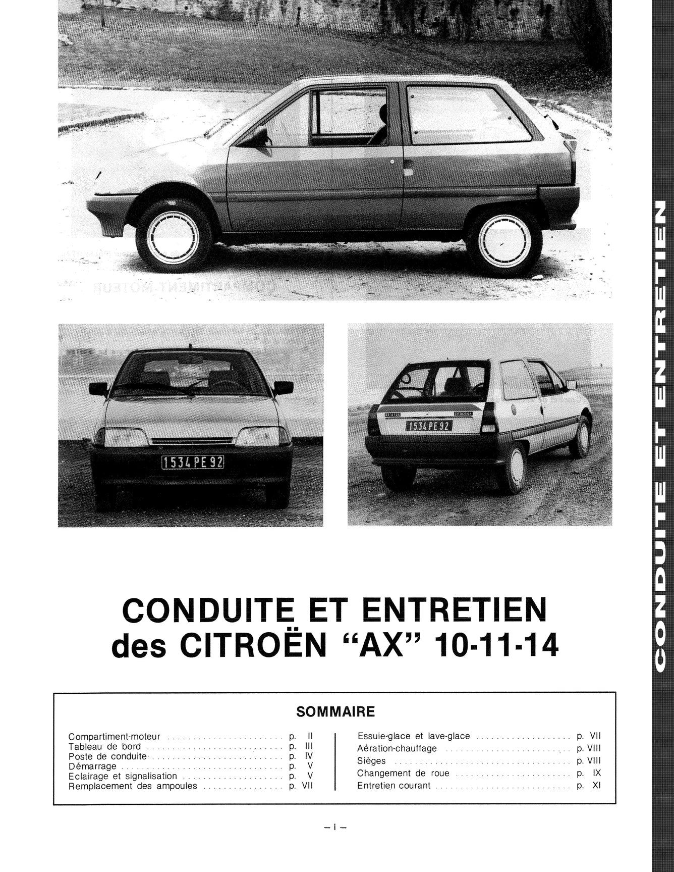 Citroën AX (1986 - 1998) - Revue Technique