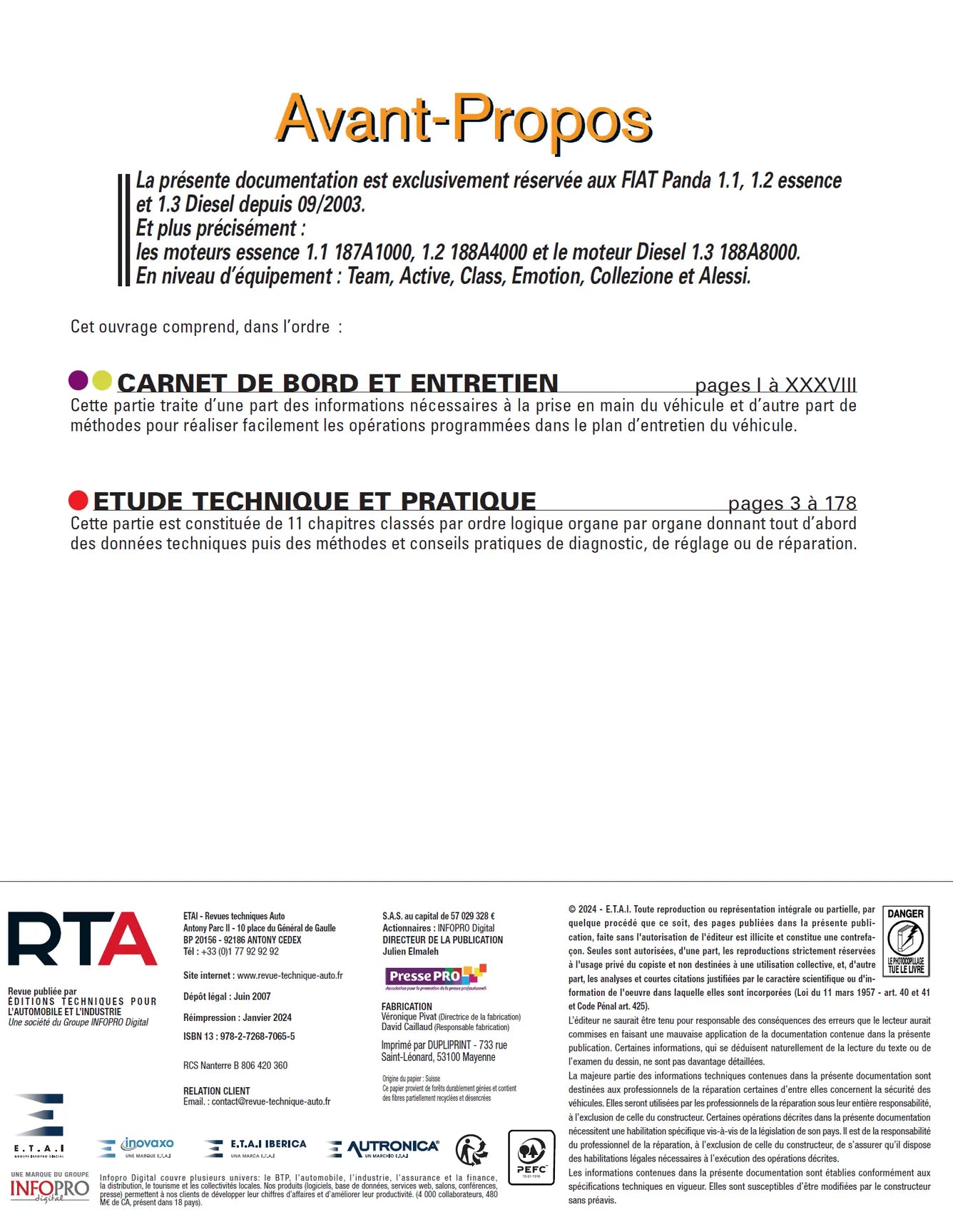 Fiat Panda II (2003 - 2010) - Revue Technique