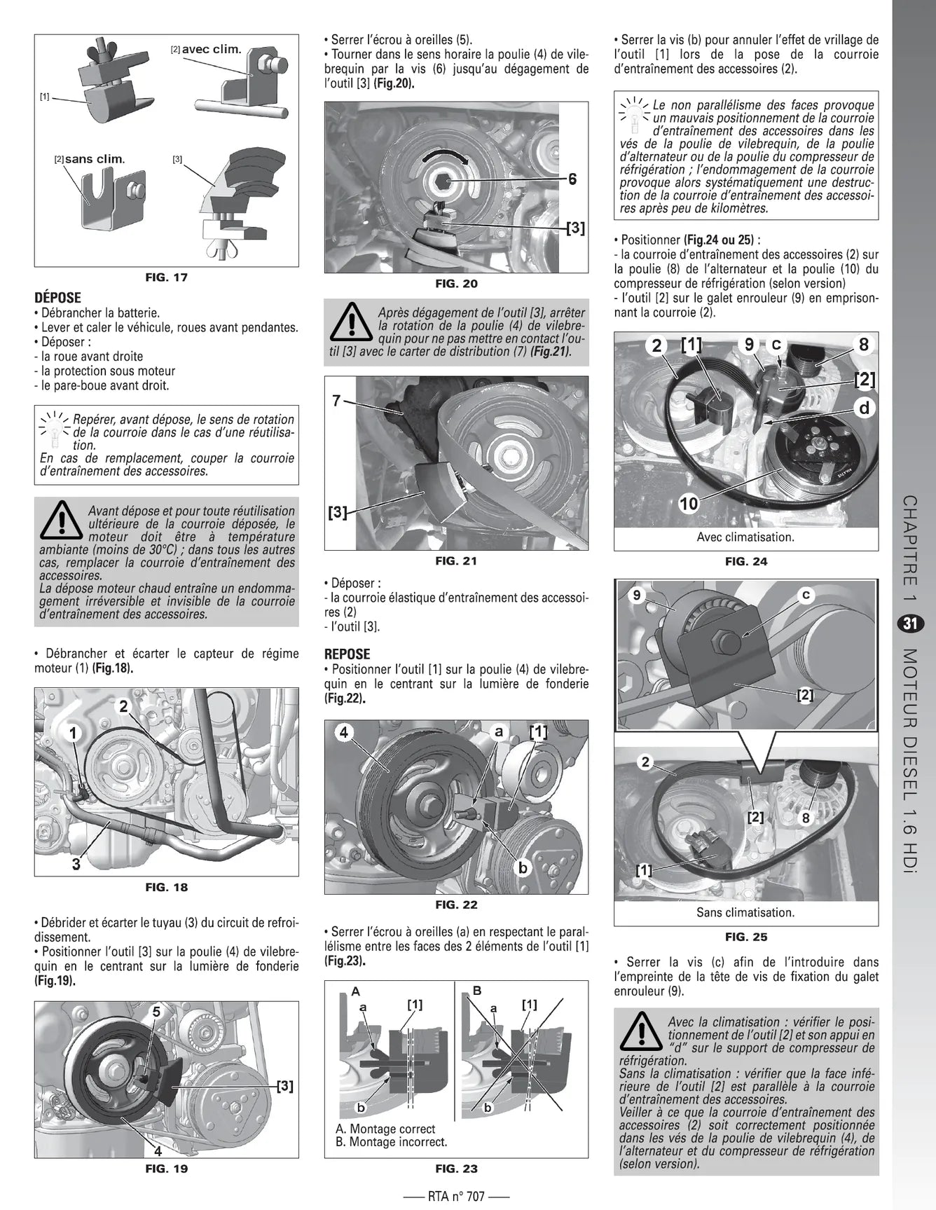 Peugeot 307 phase 2 (2005 - 2008) diesel - Revue Technique
