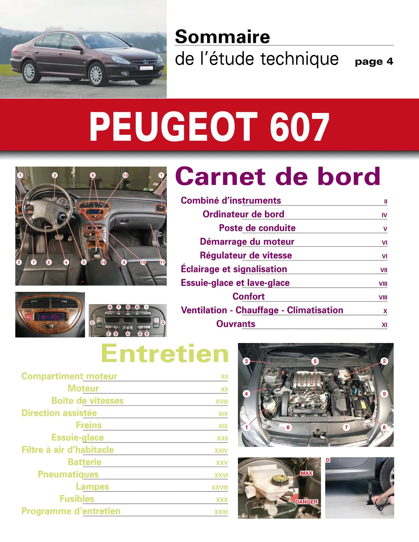 Peugeot 607 phase 1 (1999 - 2004) - Revue Technique
