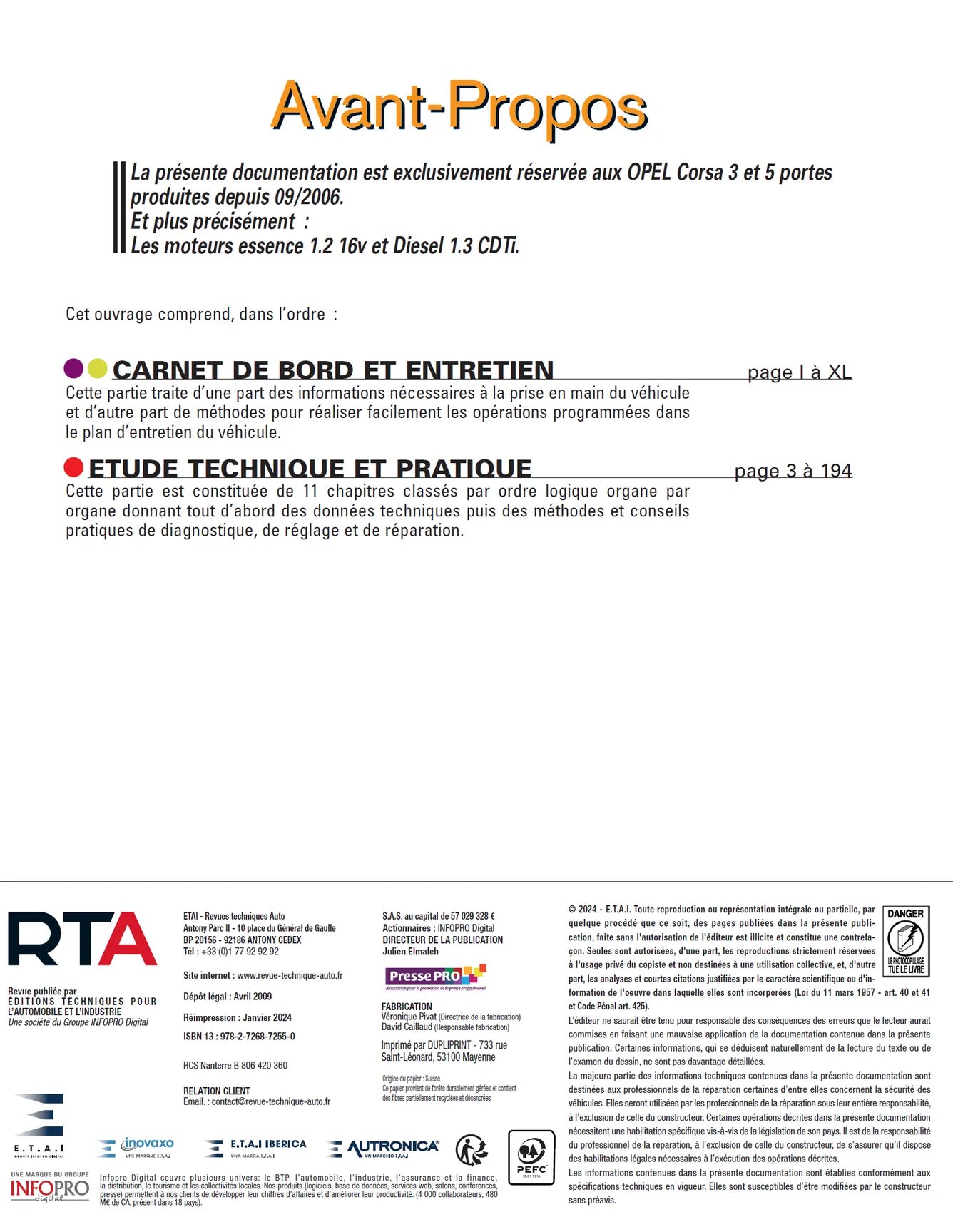 Opel Corsa IV (D) phase 1 (2006 - 2010) - Revue Technique