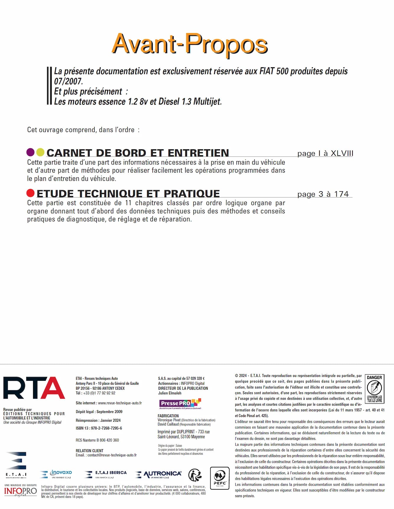 Fiat 500 II phase 1 (2007 - 2015) - Revue Technique