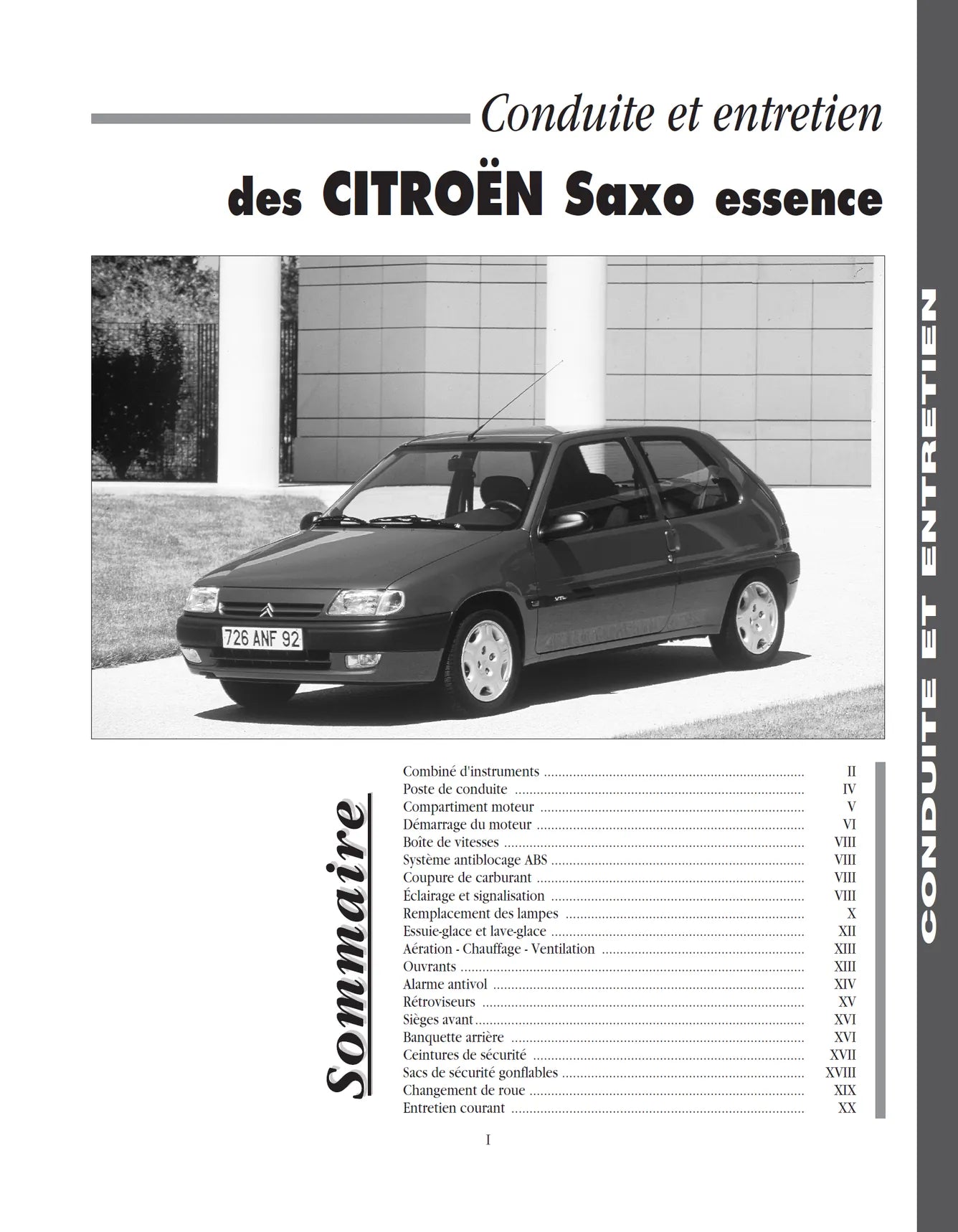 Citroën Saxo (1996 - 2003) - Revue Technique