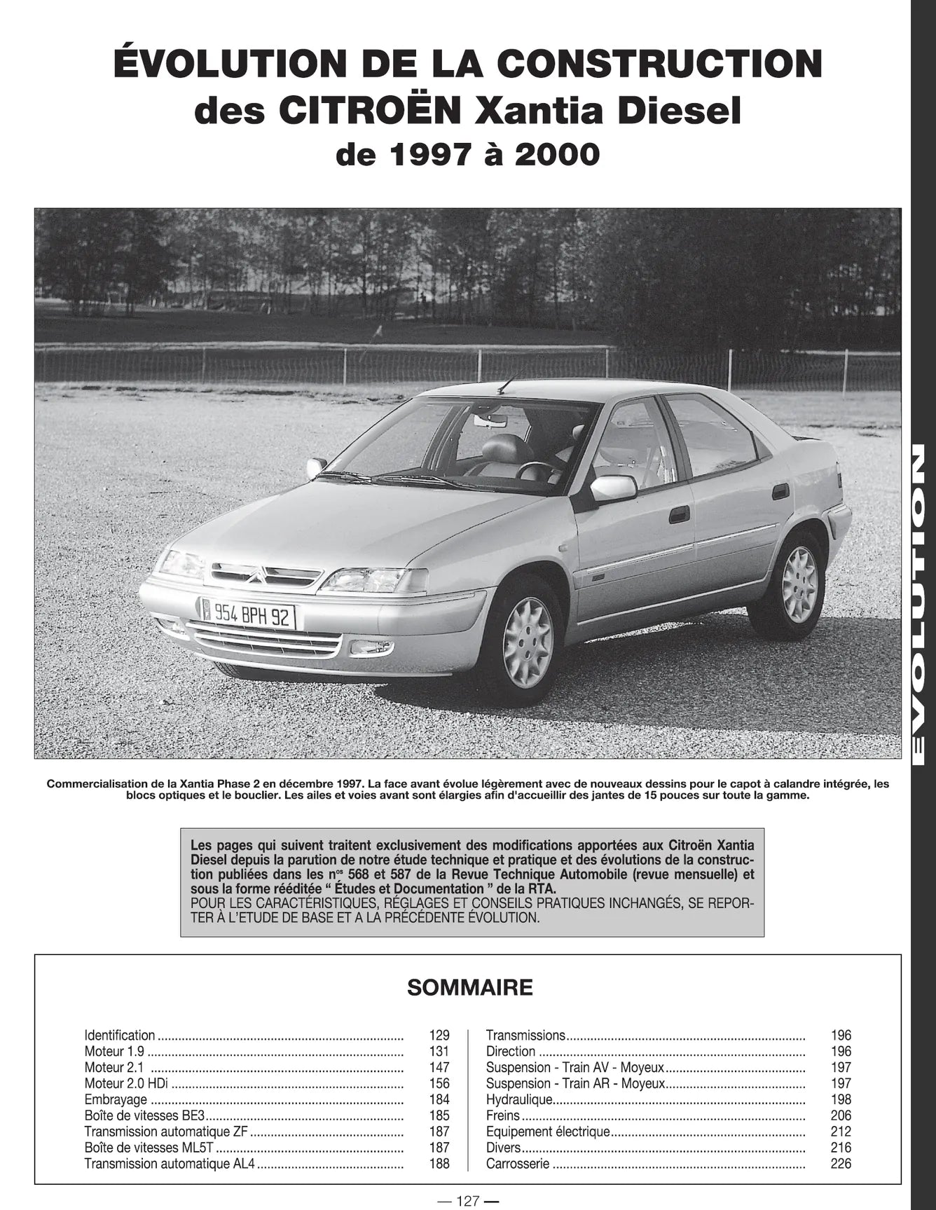 Citroën Xantia (1993 - 2001) - Revue Technique