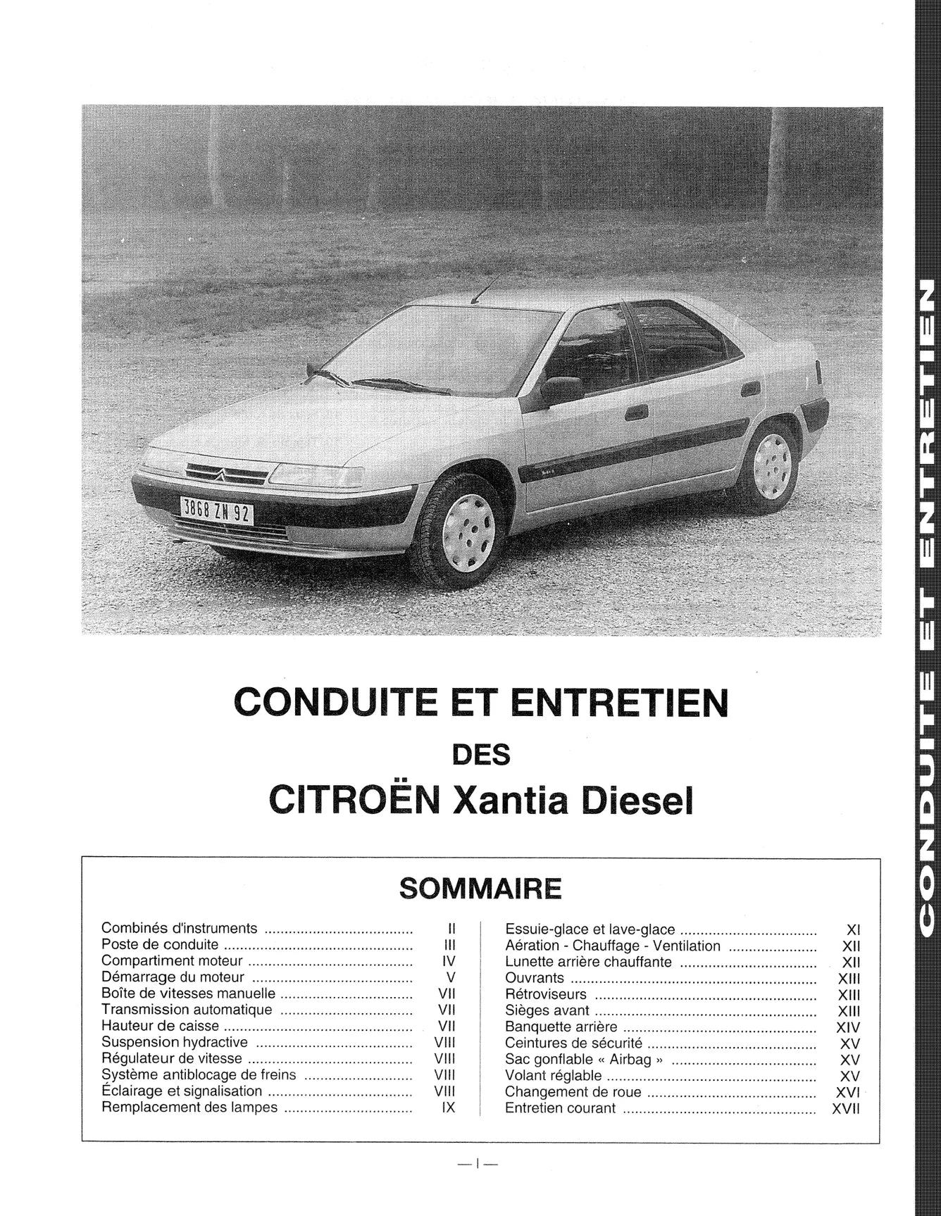Citroën Xantia (1993 - 2001) - Revue Technique