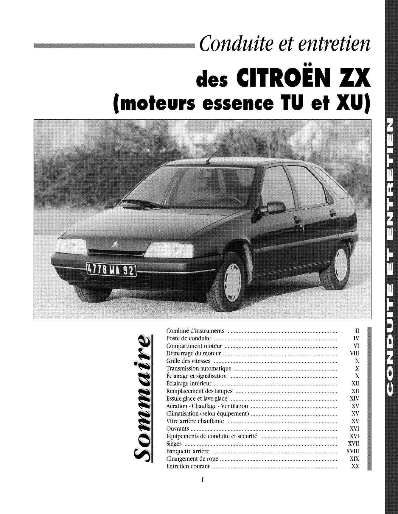 Citroën ZX (1991 - 1998) - Revue Technique