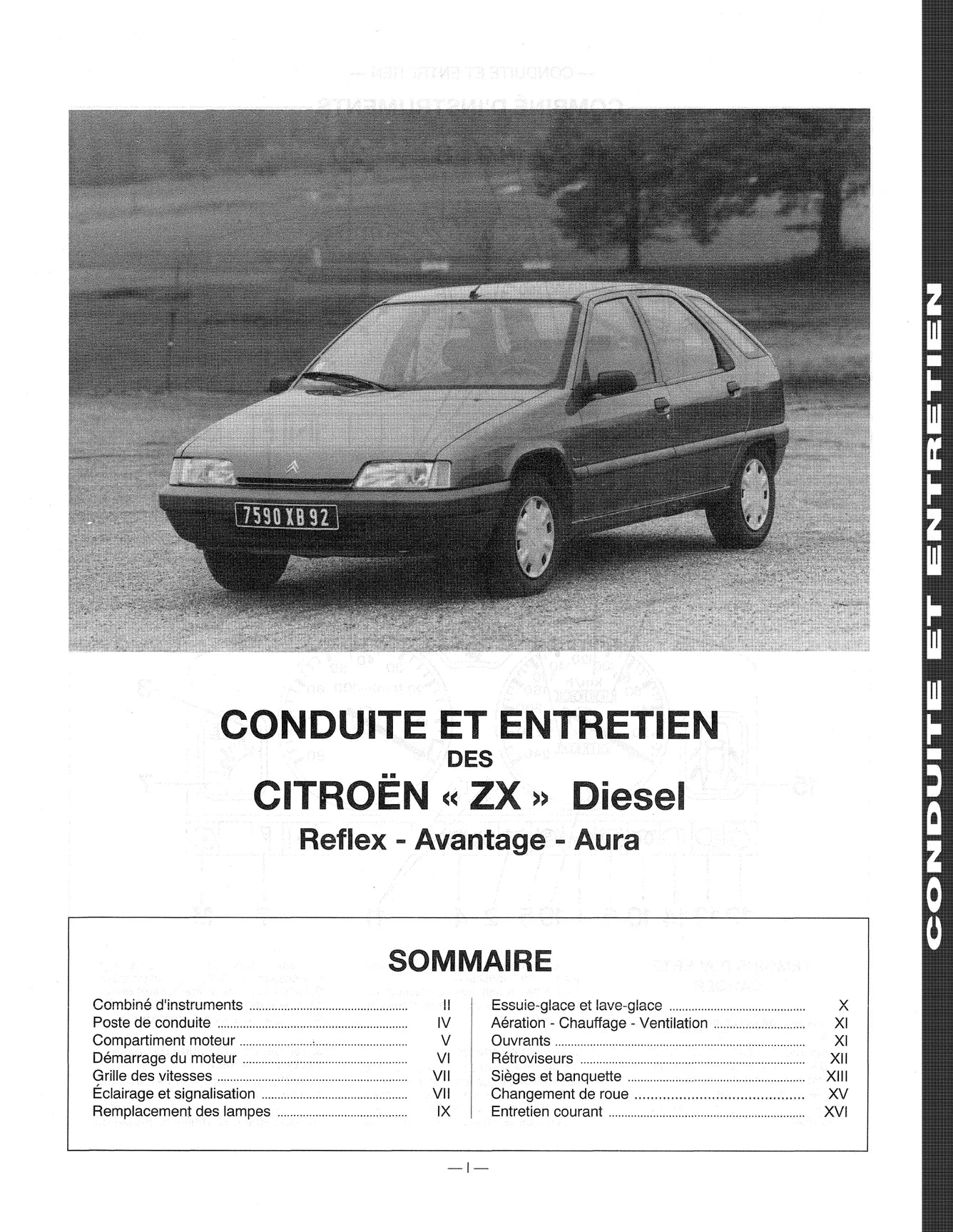 Citroën ZX (1991 - 1998) - Revue Technique