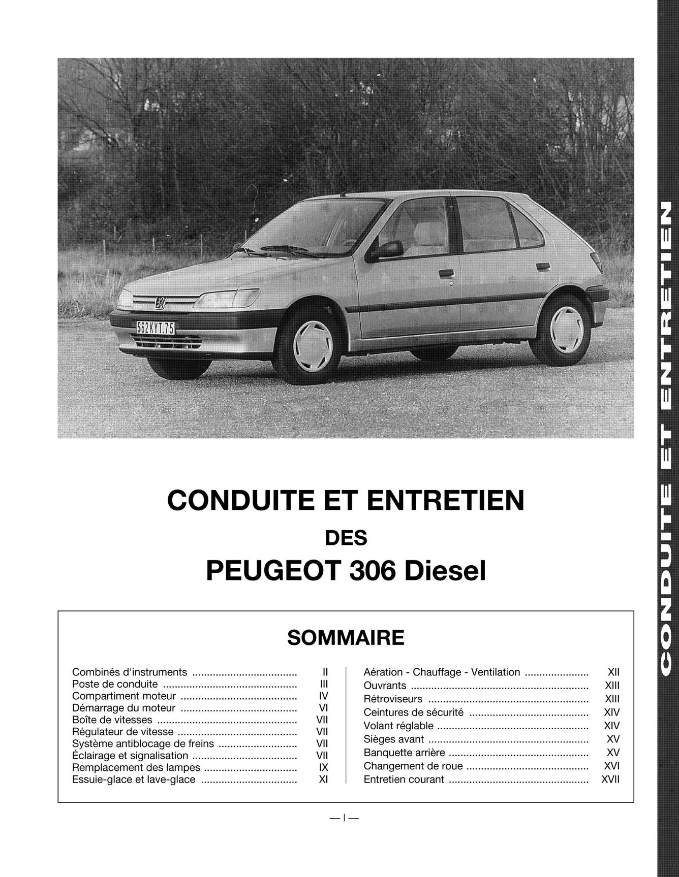 Peugeot 306 (1993 - 2002) diesel - Revue Technique