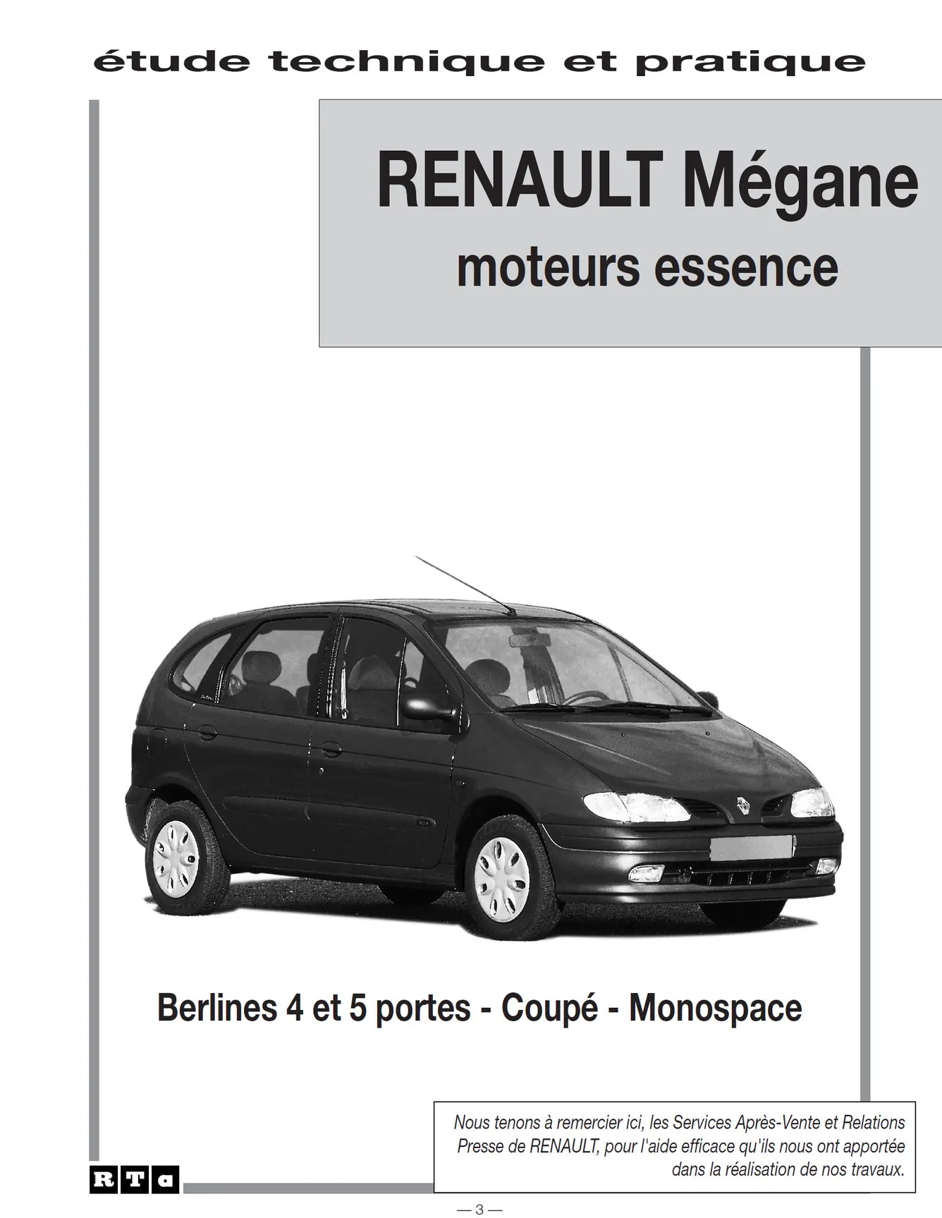 Renault Mégane et Scénic I phase 1 (1995 - 1999) - Revue Technique