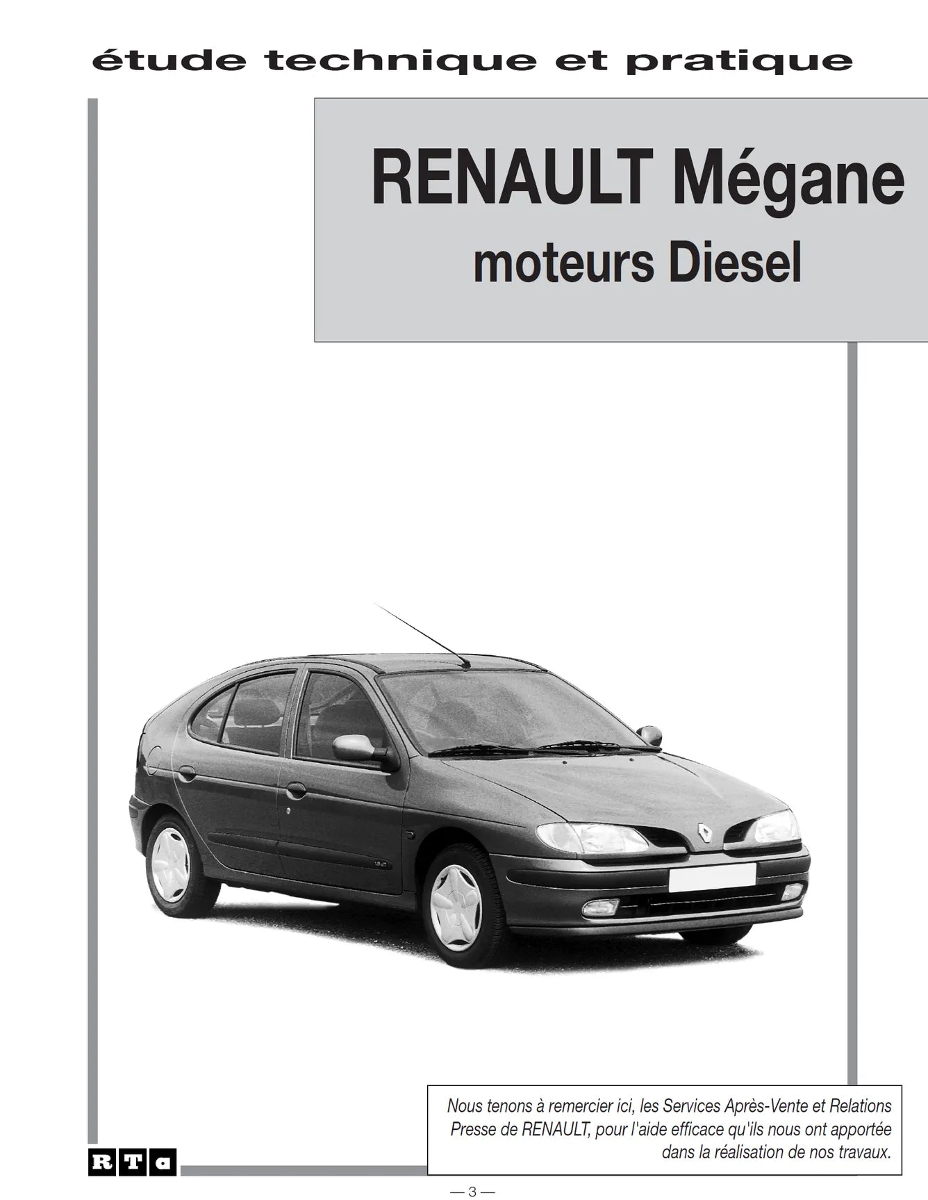 Renault Mégane et Scénic I phase 1 (1995 - 1999) - Revue Technique