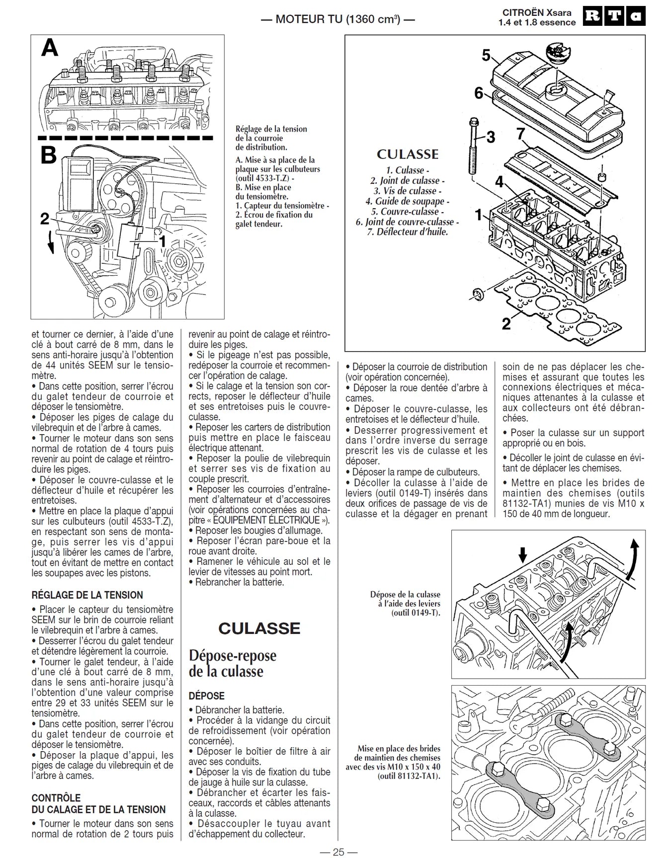 Citroën Xsara phase 1 (1997 - 2000) - Revue Technique