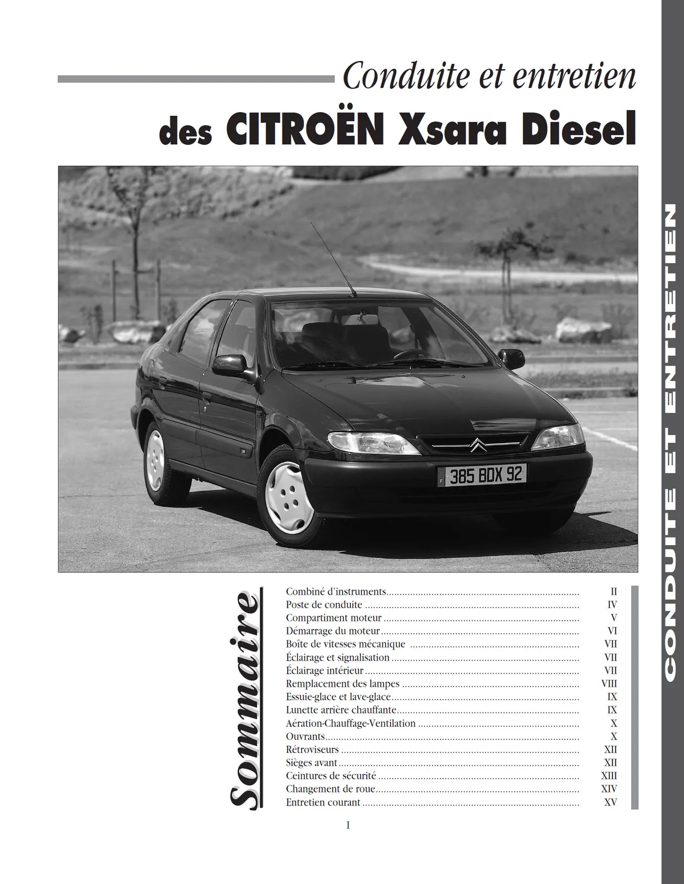 Citroën Xsara phase 1 (1997 - 2000) - Revue Technique