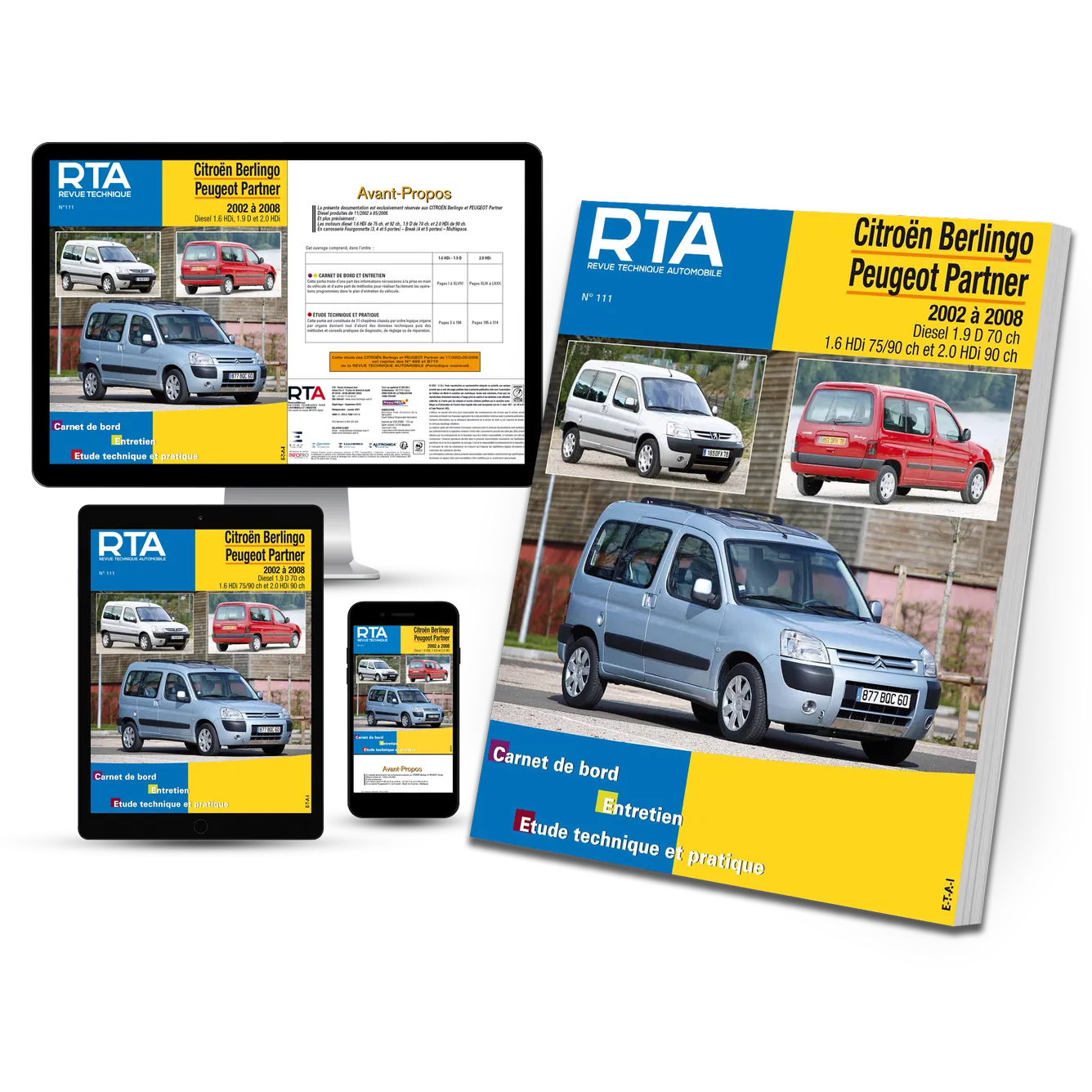 Citroën Berlingo - Peugeot Partner I phase 2 (2002 - 2008) - Revue Technique
