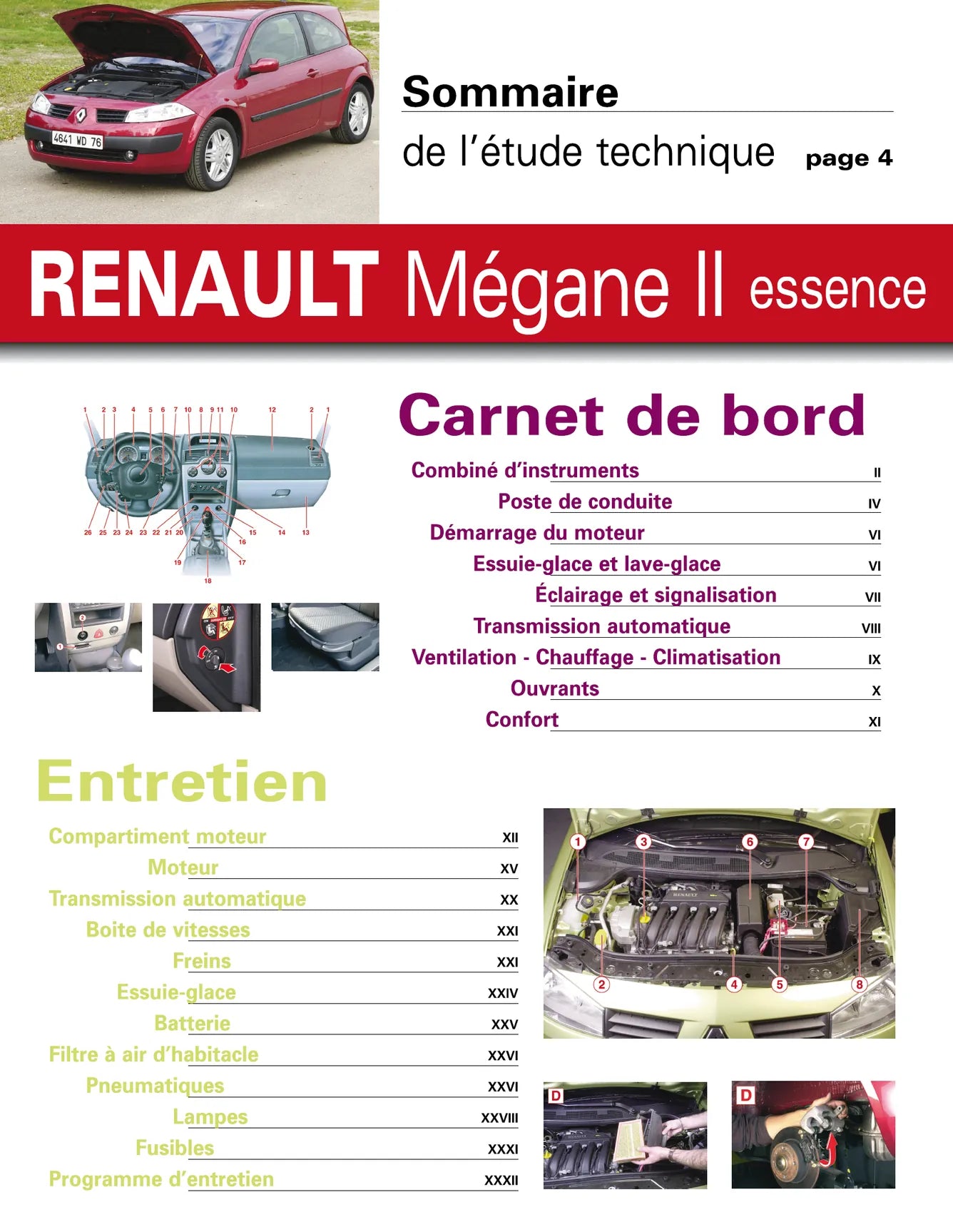 Renault Mégane II phase 1 (2002 - 2005) - Revue Technique