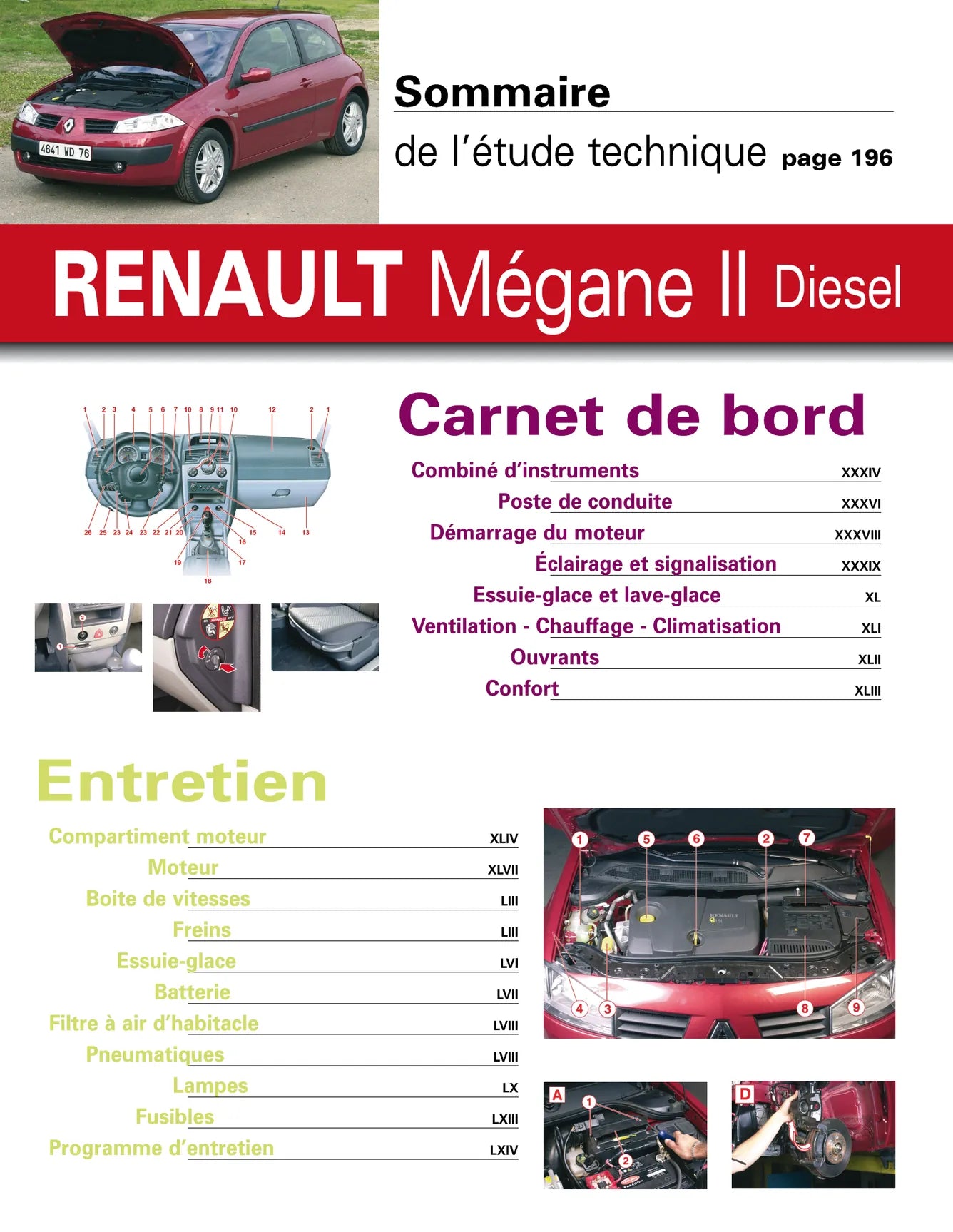 Renault Mégane II phase 1 (2002 - 2005) - Revue Technique