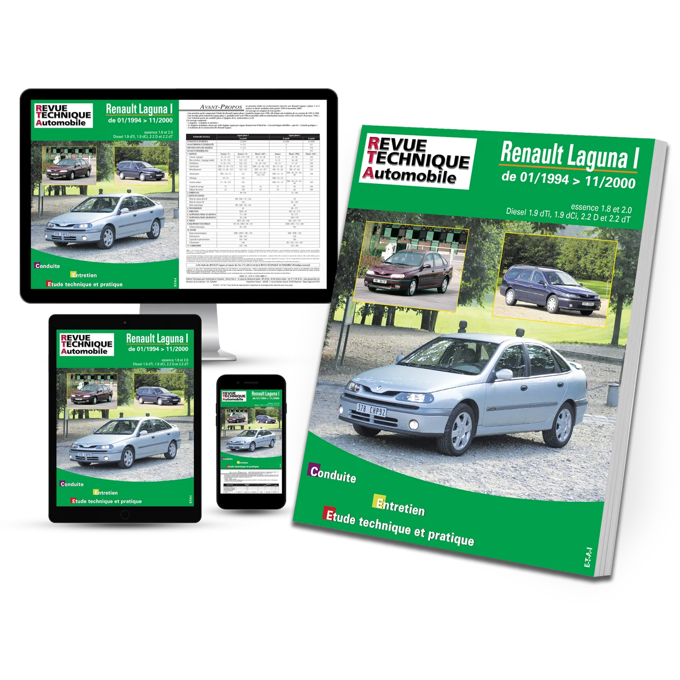 Renault Laguna I (1994 - 2000) - Revue Technique