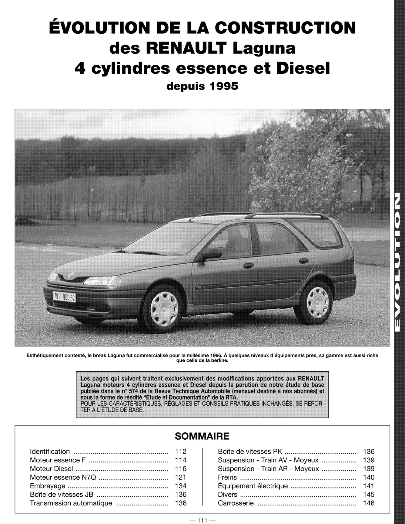 Renault Laguna I (1994 - 2000) - Revue Technique