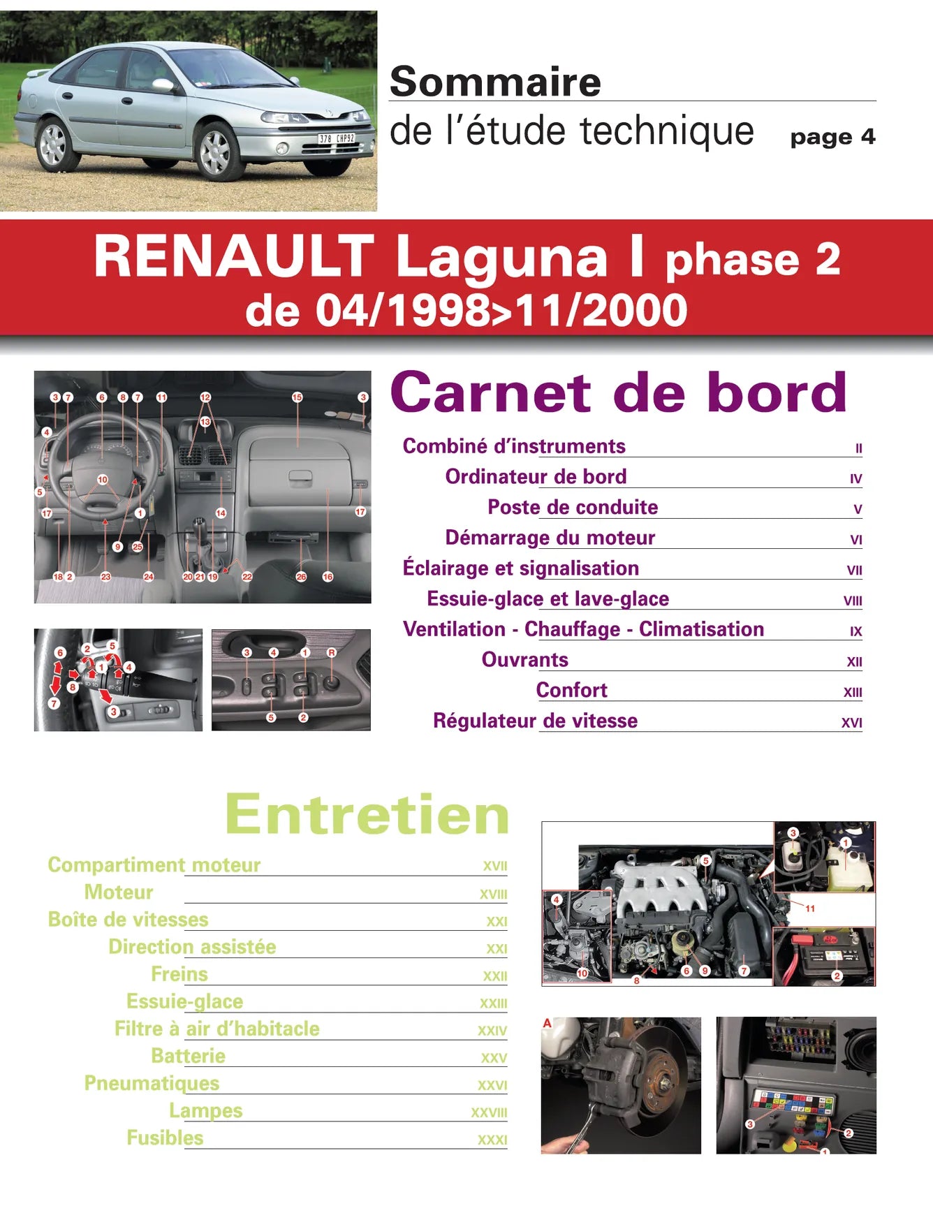 Renault Laguna I (1994 - 2000) - Revue Technique