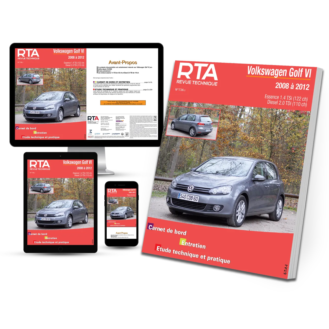 Volkswagen Golf VI (2008 - 2012) 1.4 TSi et 2.0 TDi - Revue Technique