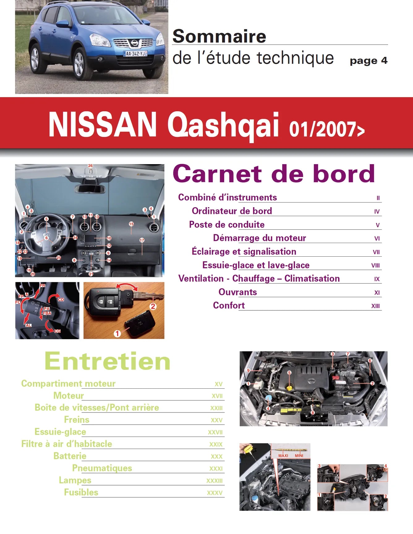 Nissan Qashqai I phase 1 (2007 - 2010) - Revue Technique