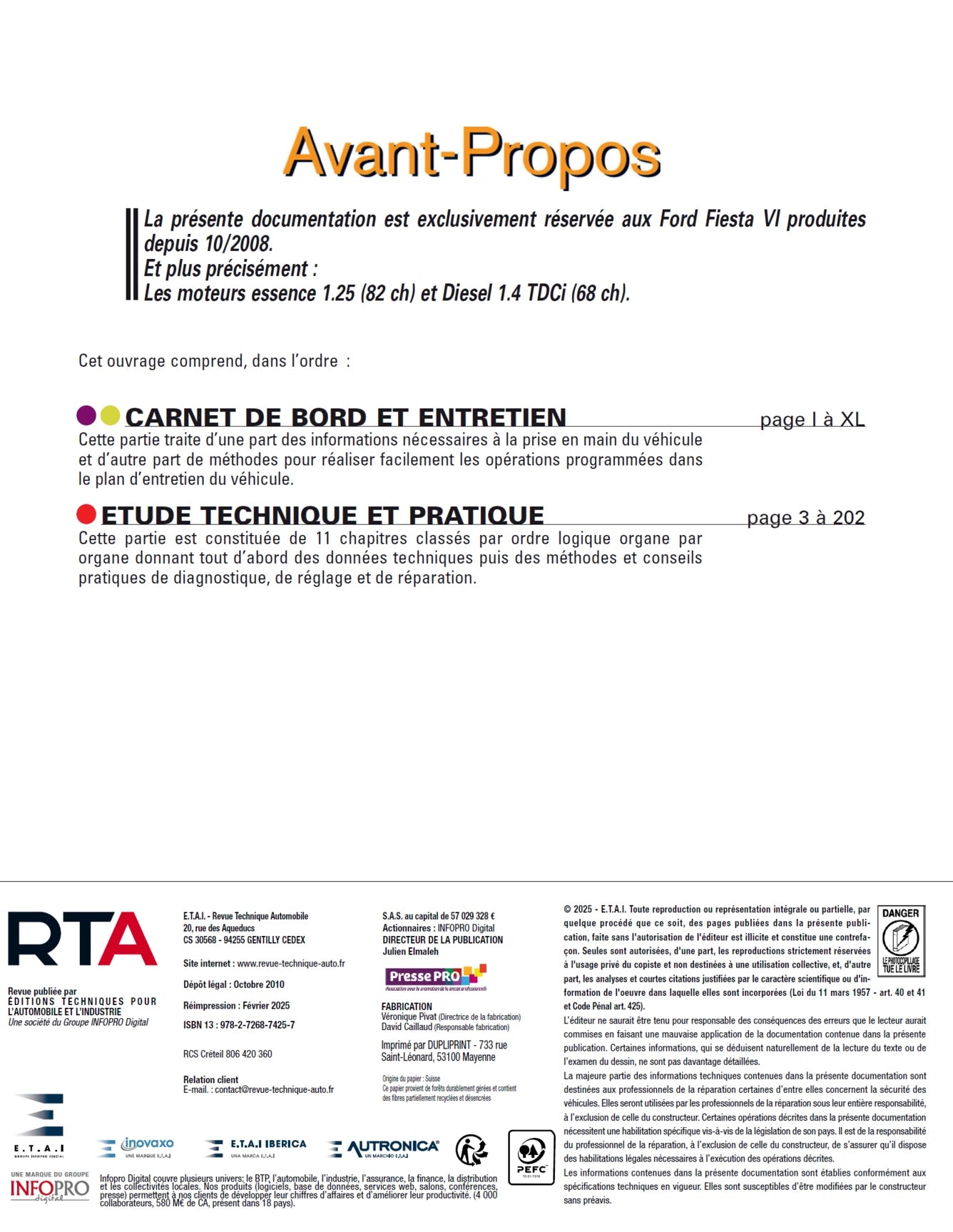 Ford Fiesta VI phase 1 (2008 - 2012) - Revue Technique