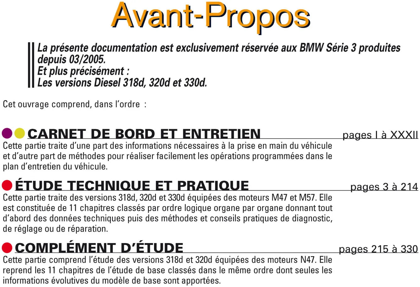 BMW Série 3 V (E90 et E91) (2005 - 2011) - Revue Technique