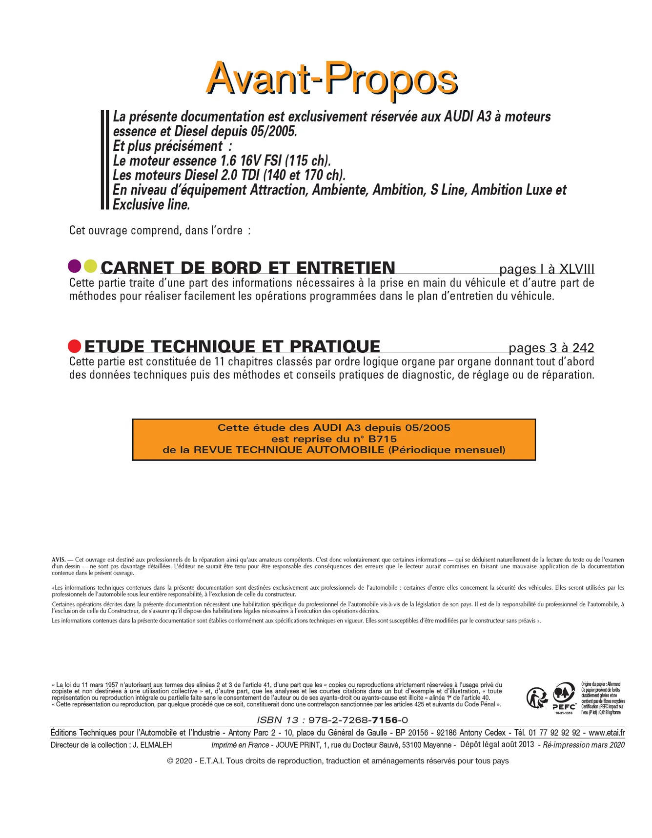 Audi A3 II phase 1 (2004 - 2008) - Revue Technique