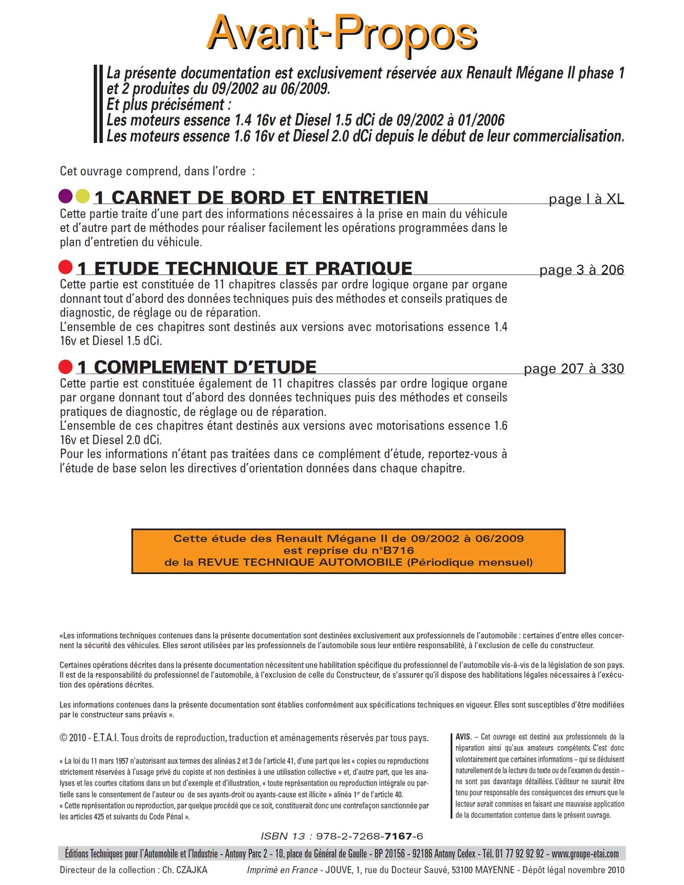 Renault Mégane II phase 2 (2006 - 2009) - Revue Technique