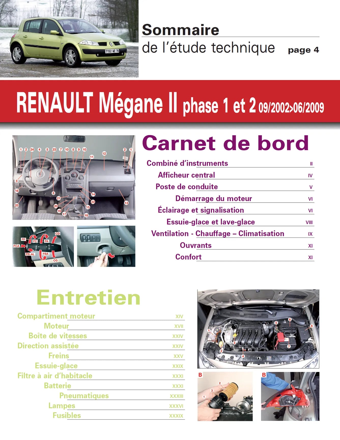 Renault Mégane II phase 2 (2006 - 2009) - Revue Technique