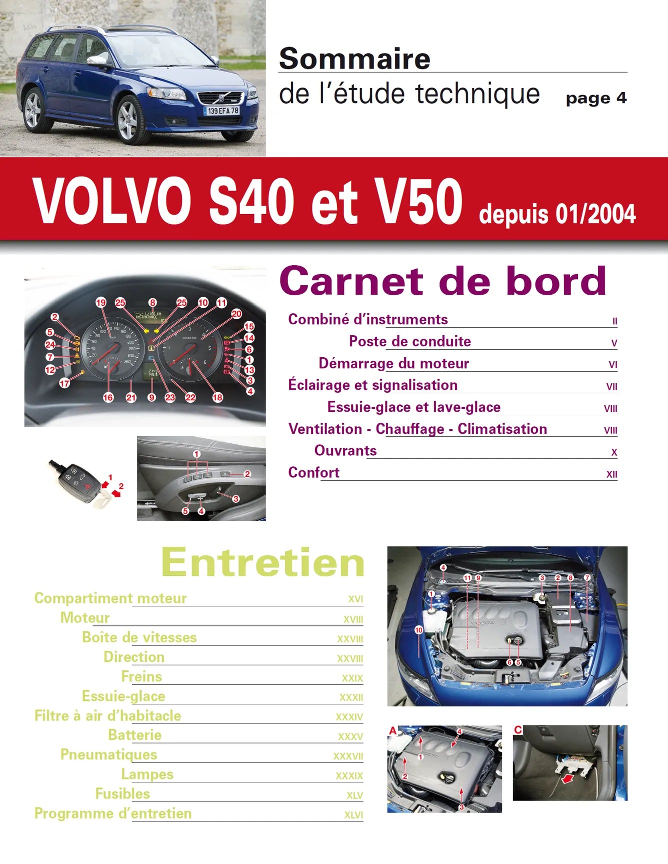 Volvo S40 et V50 II (2004 - 2010) - Revue Technique