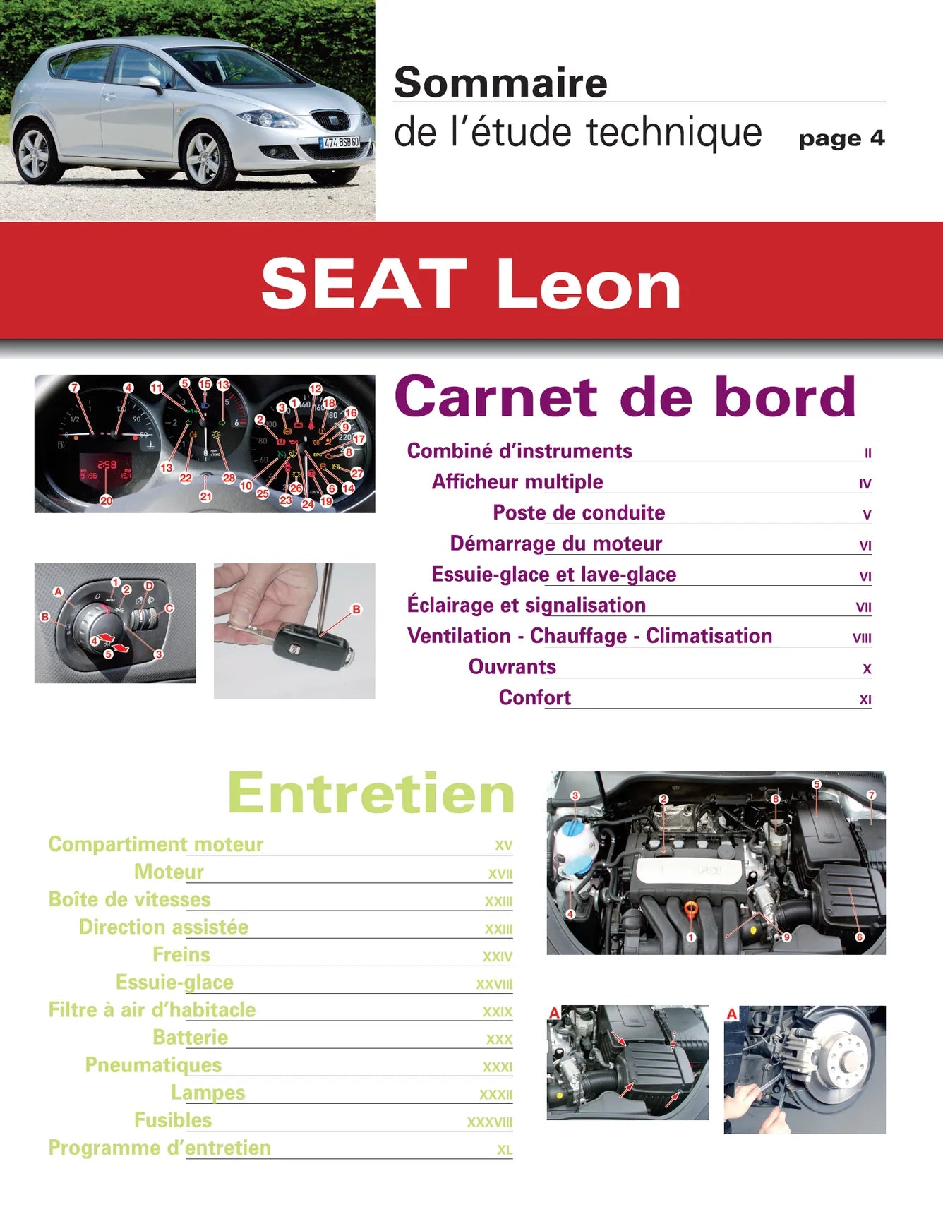 Seat Leon II phase 1 (2005 - 2009) - Revue Technique