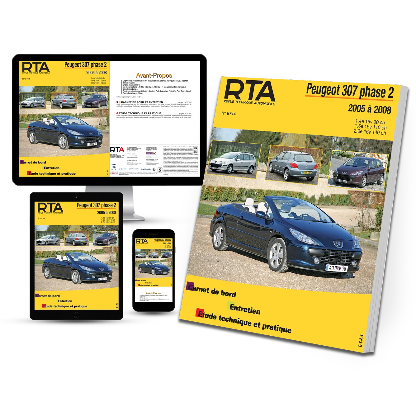 Peugeot 307 phase 2 (2005 - 2008) essence - Revue Technique