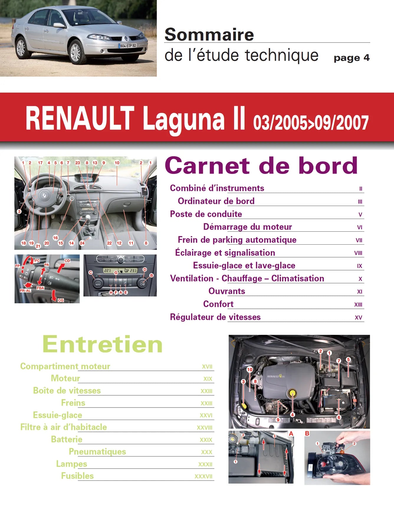 Renault Laguna II phase 2 (2005 - 2007) - Revue Technique