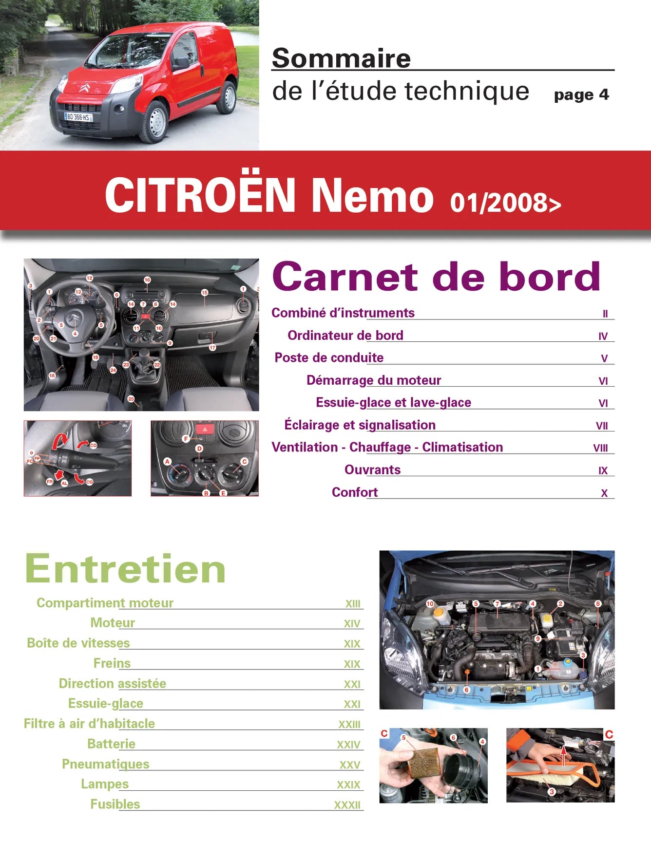 Citroën Nemo (2008 - 2011) - Revue Technique