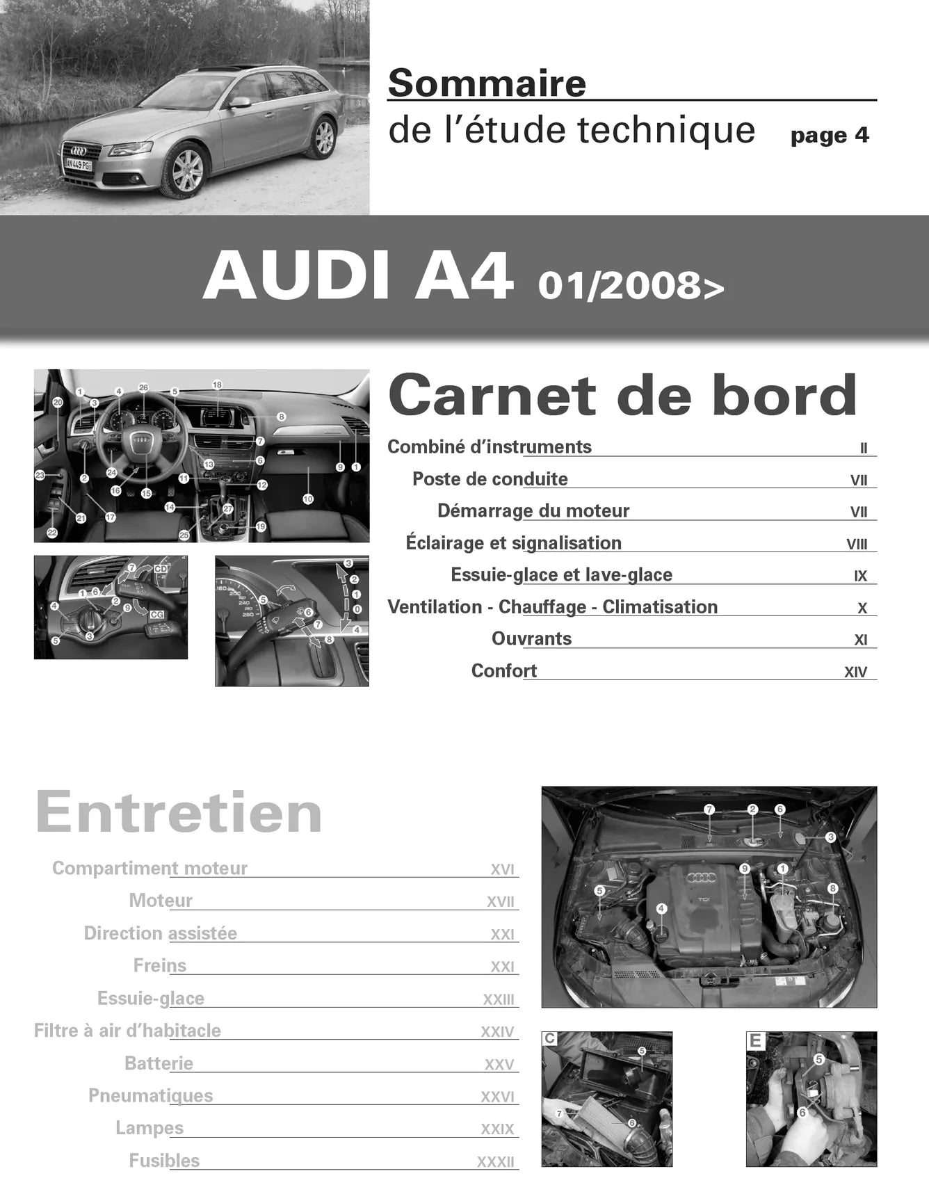 Audi A4 III phase 1 (2008 - 2011) - Revue Technique