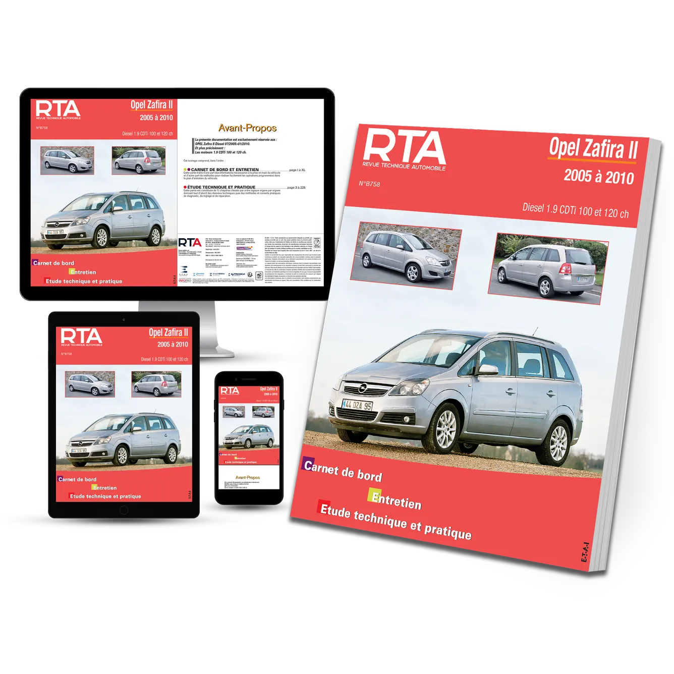 Opel Zafira II (2005 - 2010) - Revue Technique