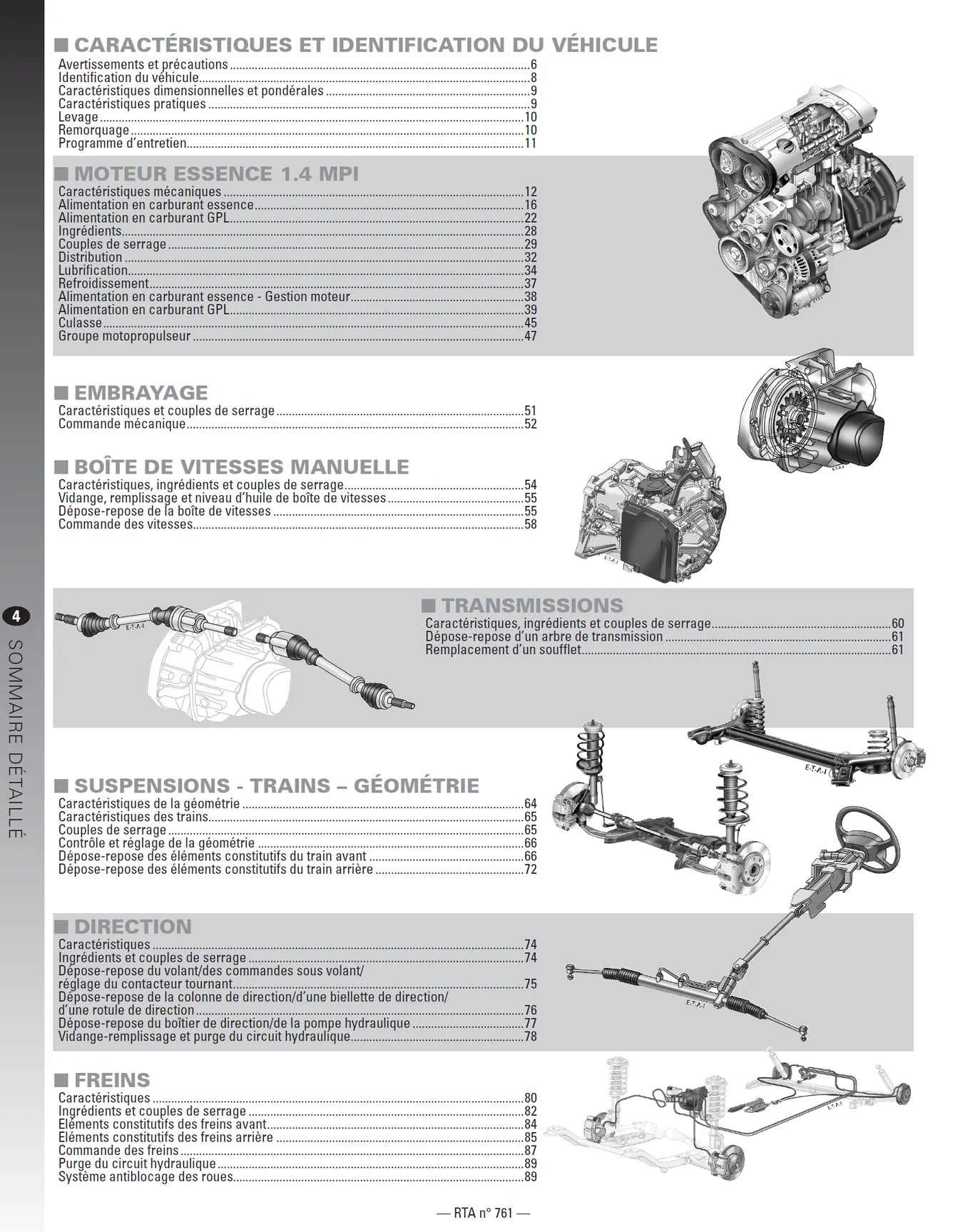 Dacia Sandero I (2009 - 2011) 1.4 GPL - Revue Technique