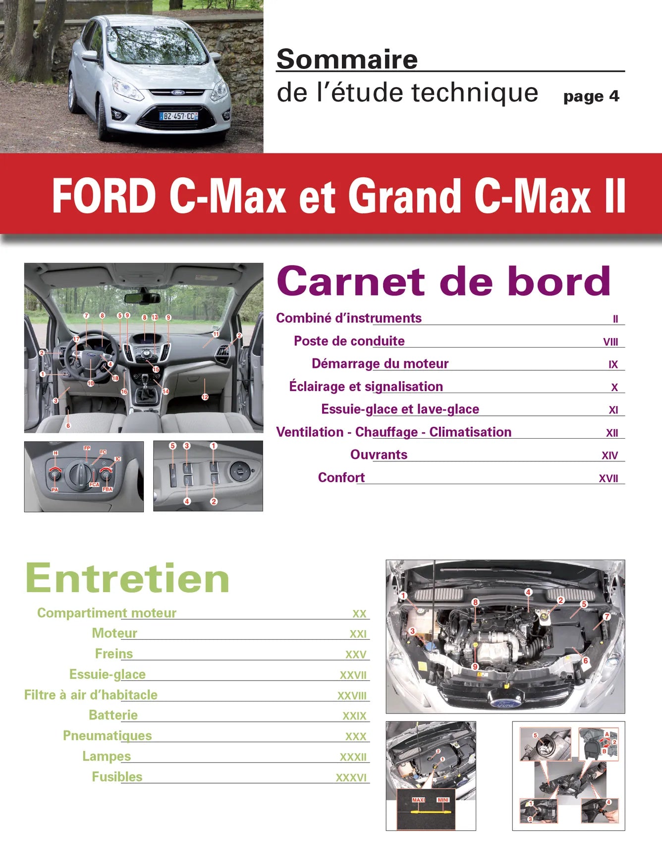 Ford Cmax et Grand C-max II phase 1 (2010 - 2015) - Revue Technique