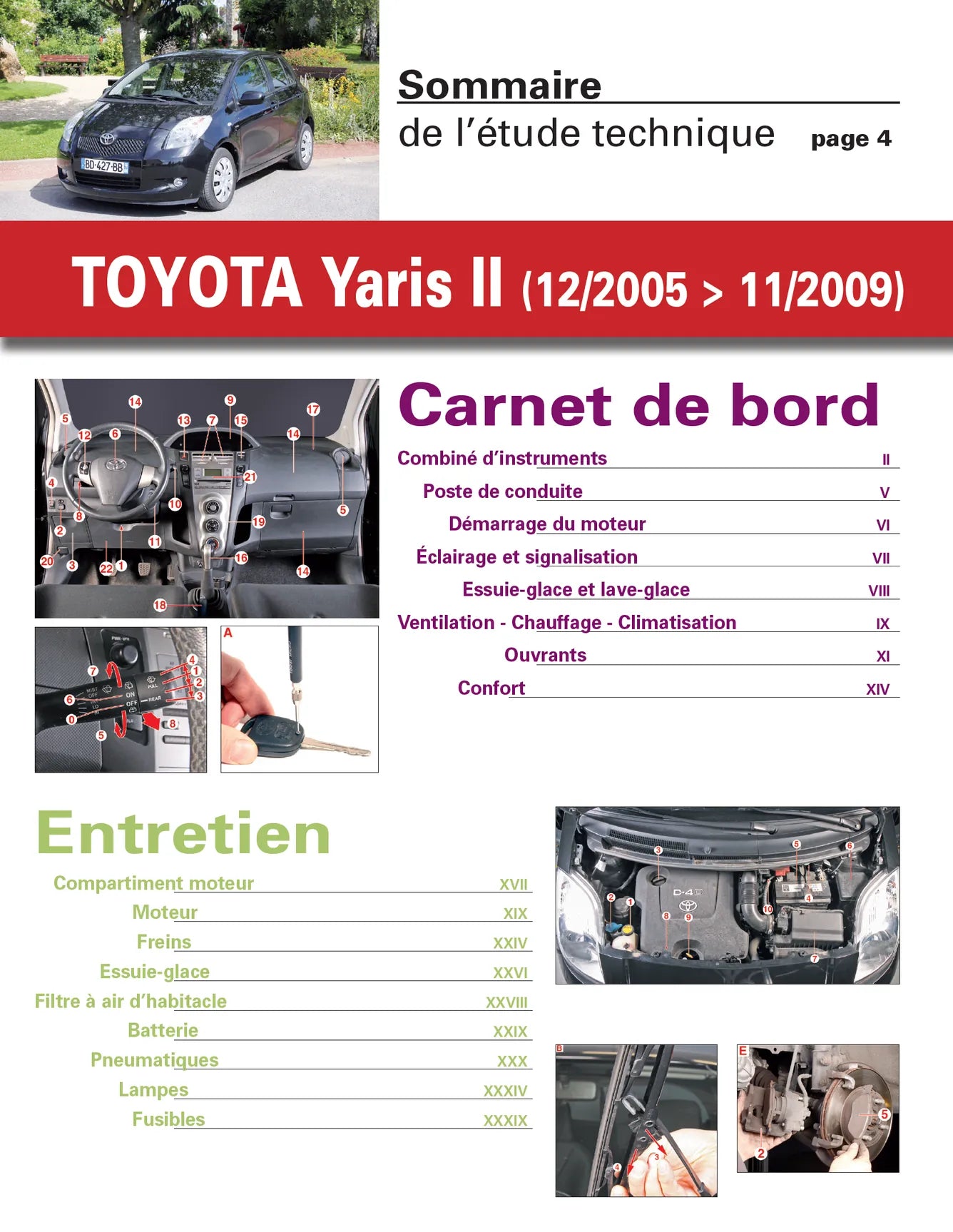 Toyota Yaris II phase 1 (2005 - 2009) - Revue Technique