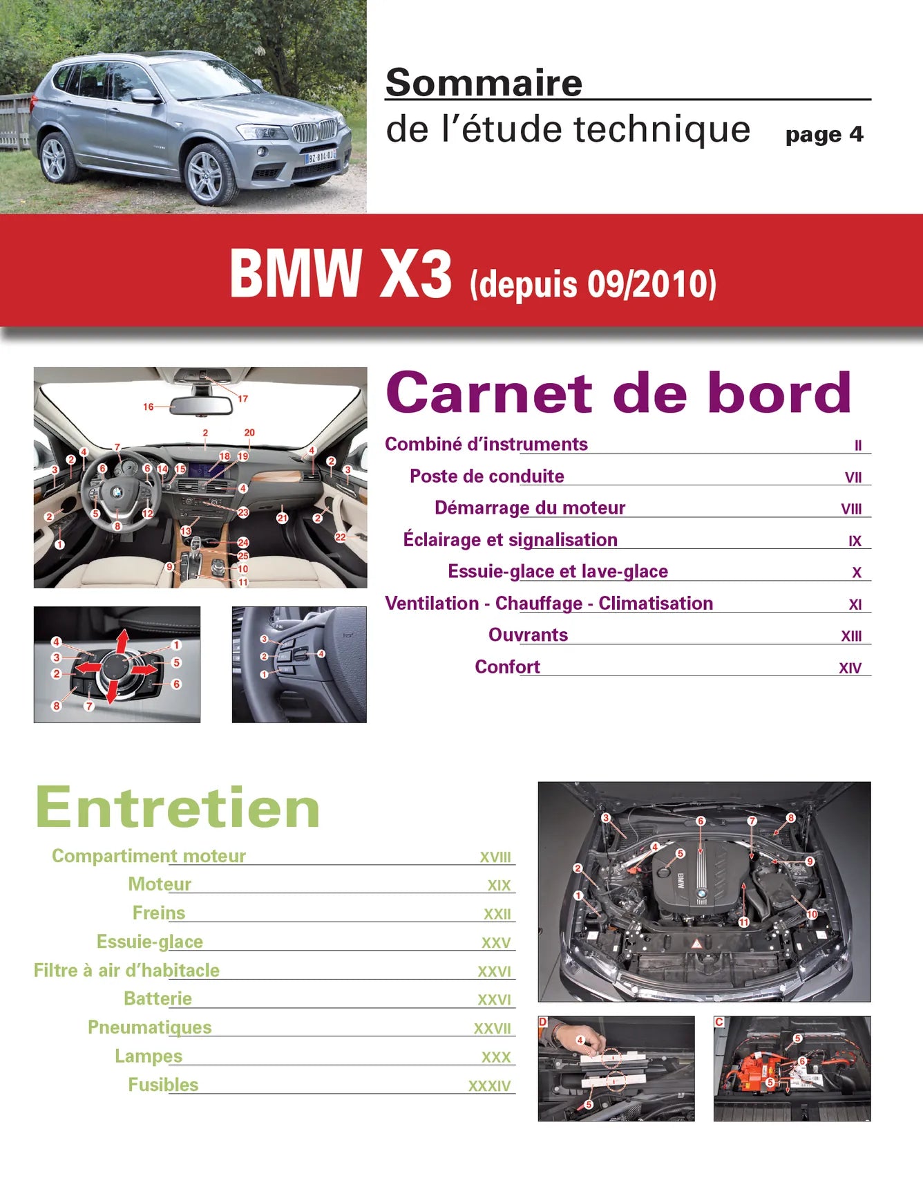 BMW X3 II (F25) phase 1 (2010 - 2014) - Revue Technique
